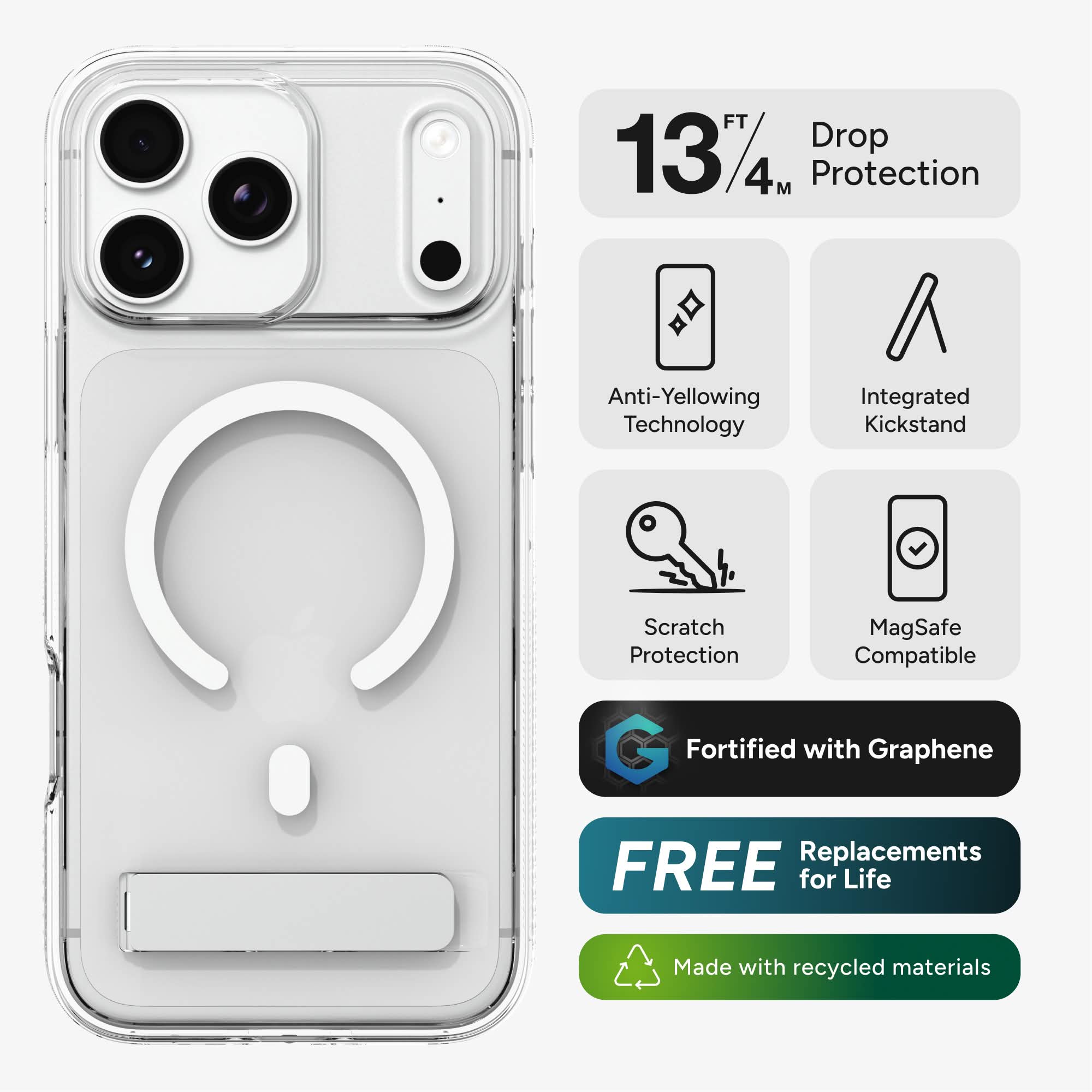 Crystal Palace C-Snap for MagSafe iPhone 17 Pro Max Clear Phone