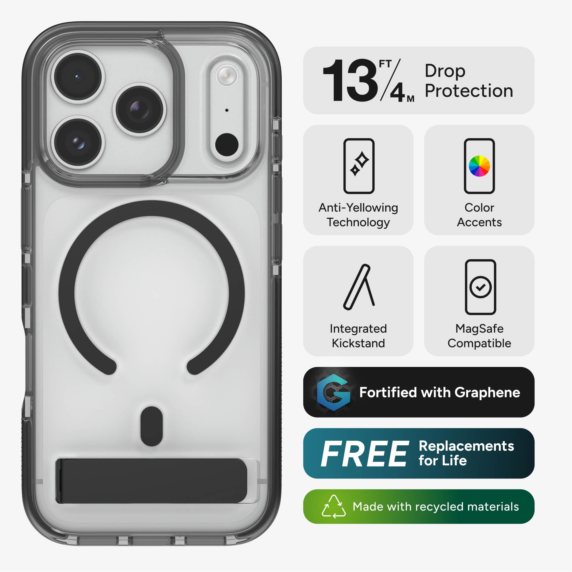 Santa Cruz C-Snap for MagSafe iPhone 17 Pro Phone Case with Stand