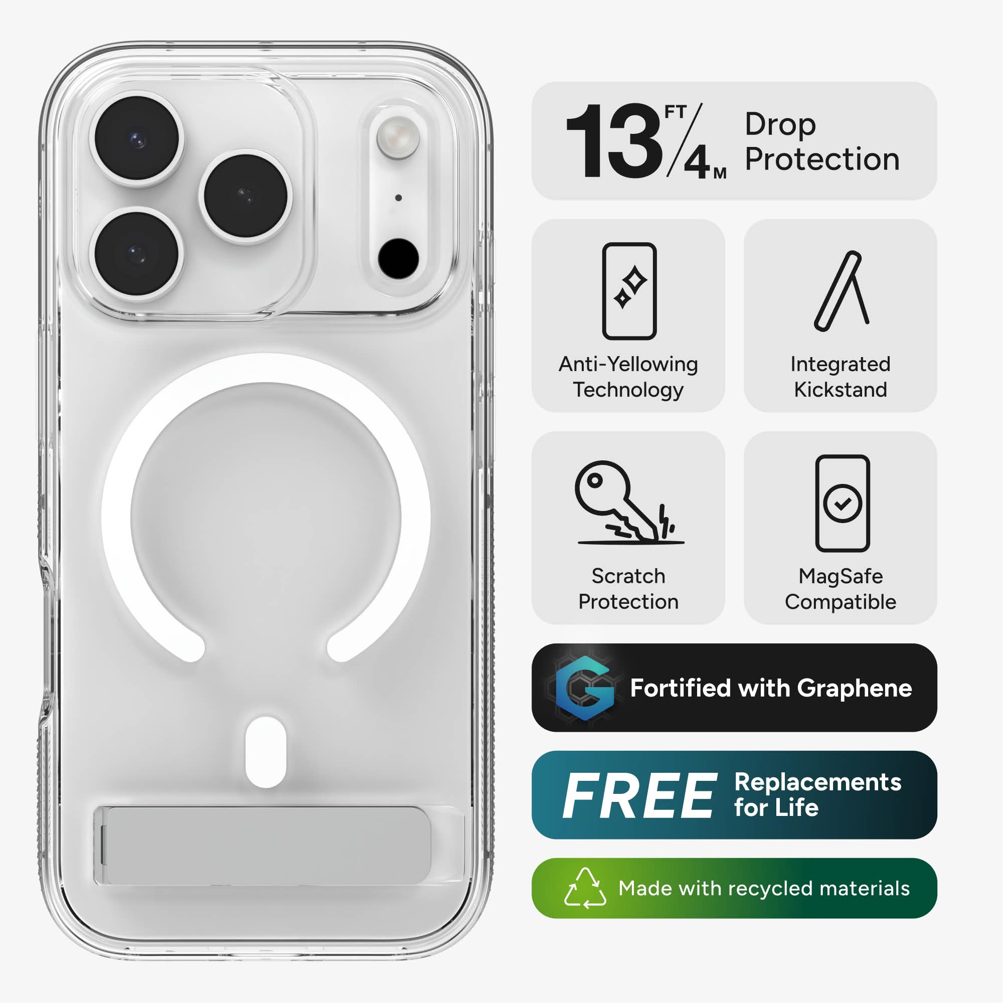 Crystal Palace C-Snap for MagSafe iPhone 17 Pro Clear Phone Case