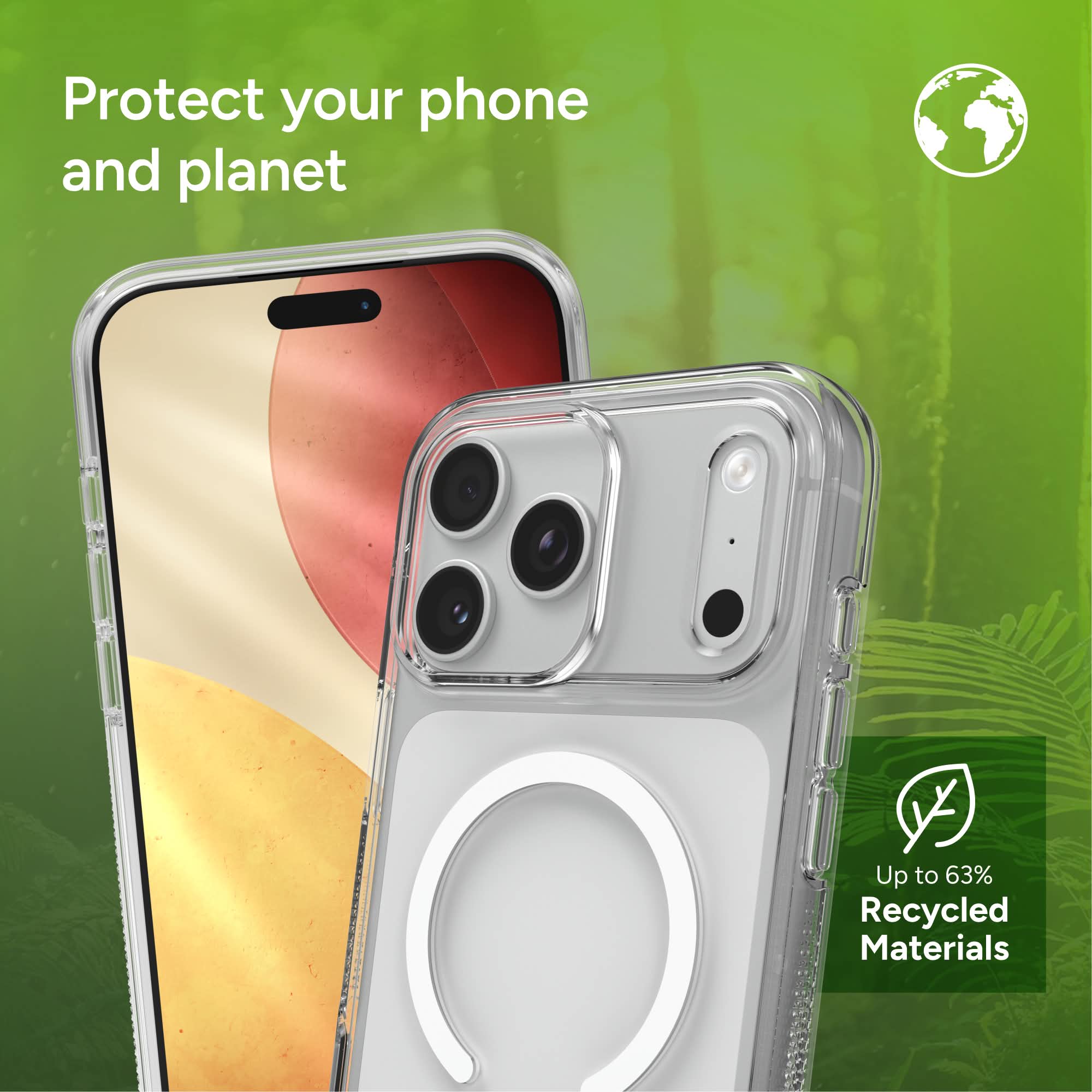 Crystal Palace C-Snap for MagSafe iPhone 17 Pro Max Clear Phone