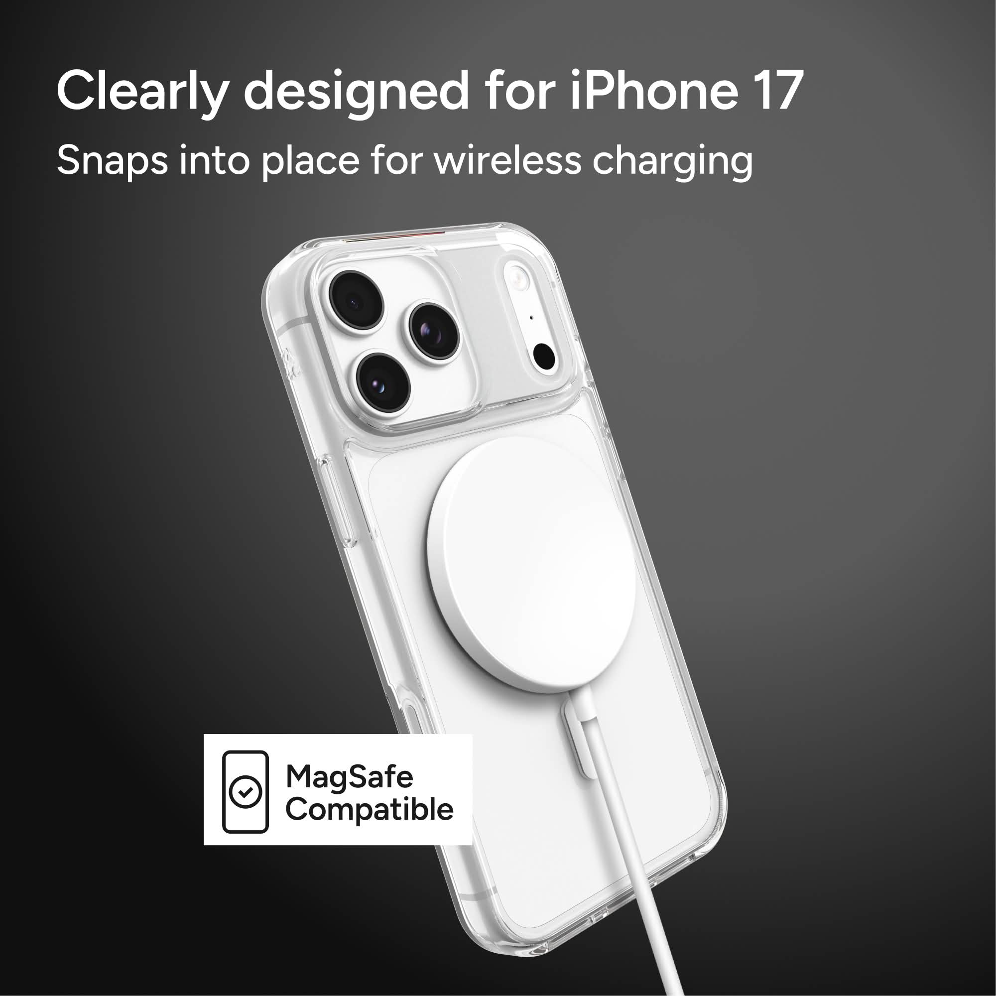 Crystal Palace Lite C-Snap for MagSafe iPhone 17 Pro Max Clear