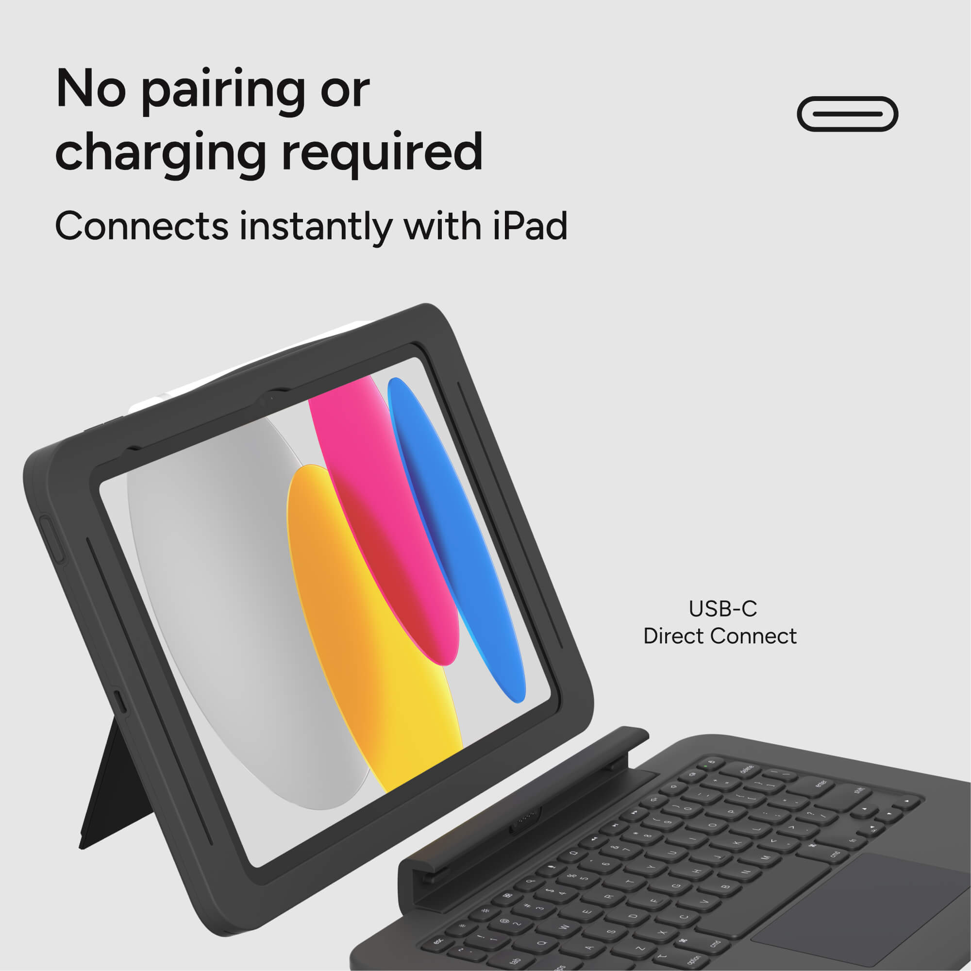 Rugged Book Connect Apple iPad A16 Keyboard Tablet Case