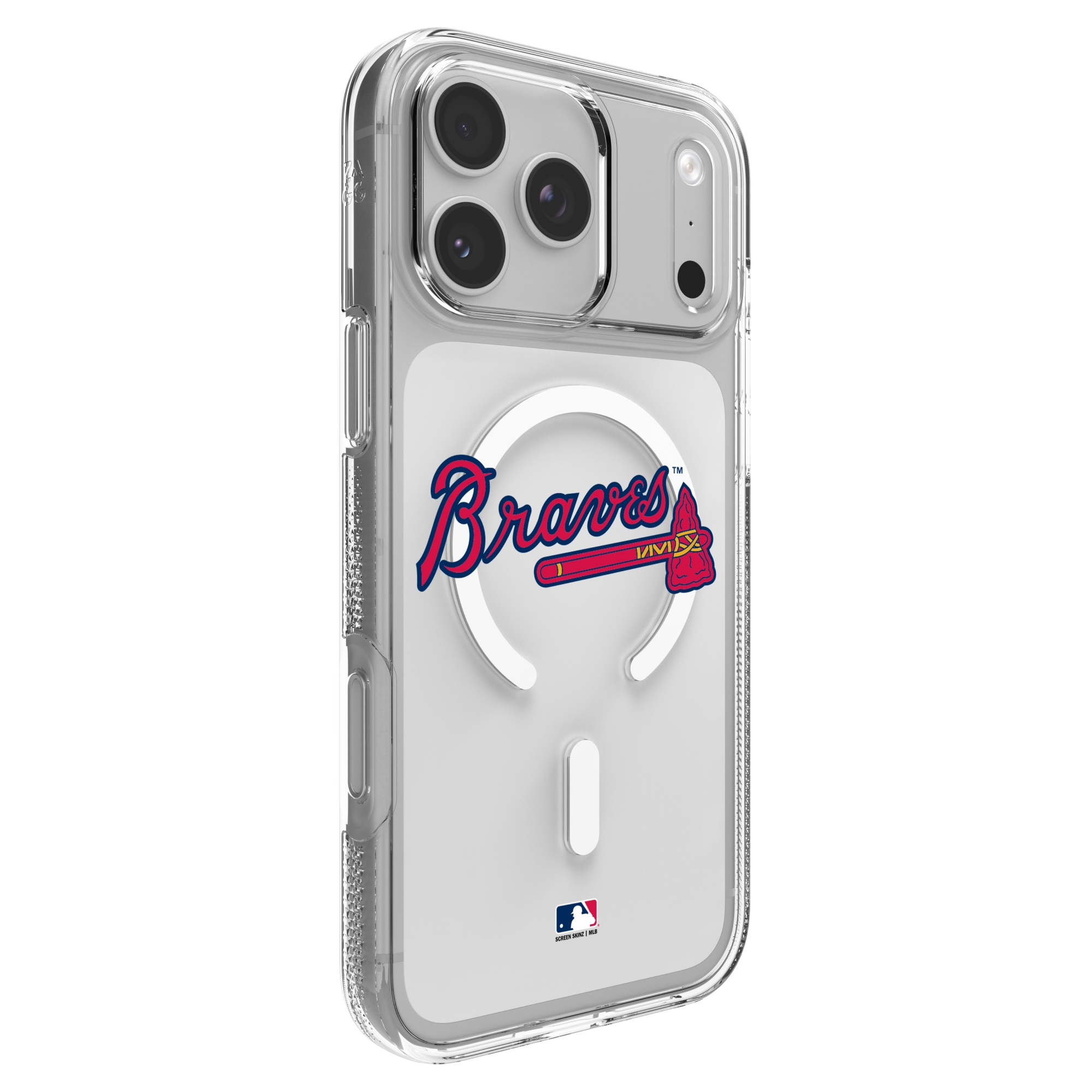 MLBデザイン iPhoneケース Atlanta Braves - Crystal Palace iPhone 17 Pro Max Custom Case 1