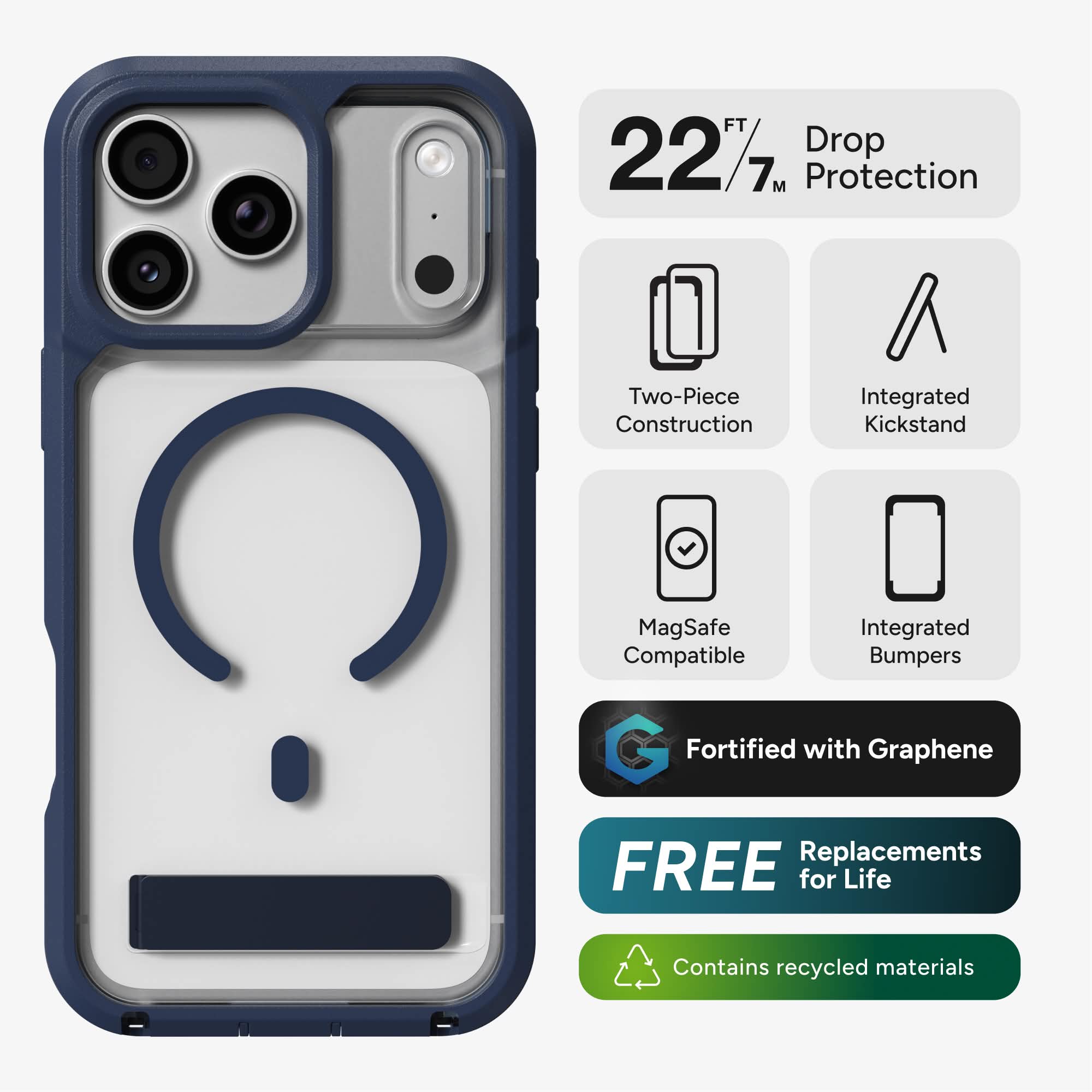 Rainier for MagSafe iPhone 18 Pro Max, 17 Pro Max Rugged Phone