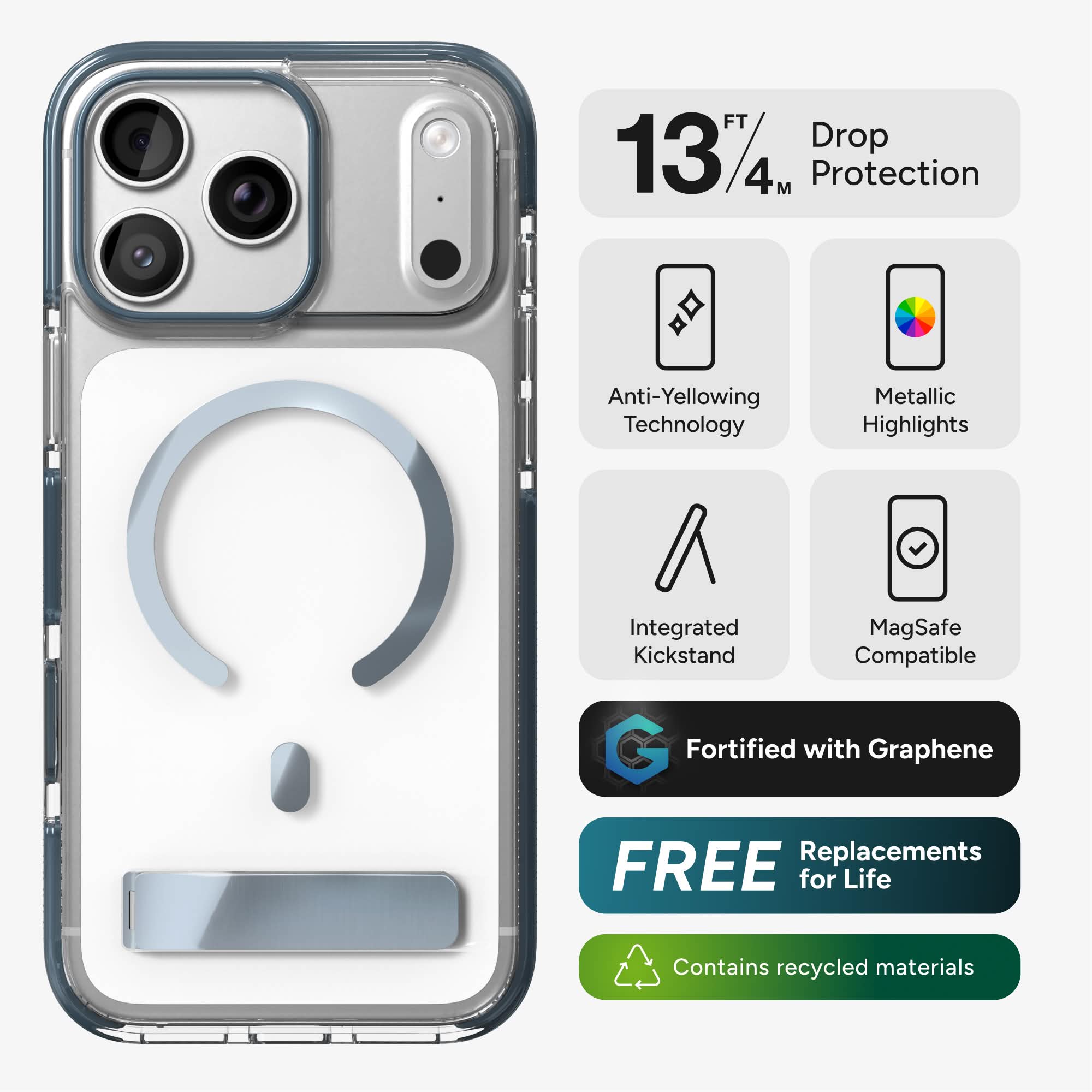 Santa Cruz for MagSafe iPhone 18 Pro Max, 17 Pro Max Metallic