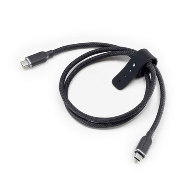 mophie charge stream usb4 usb-c to usb-c cable in black | 31.50 inches (0.8 meters)-image-409911487