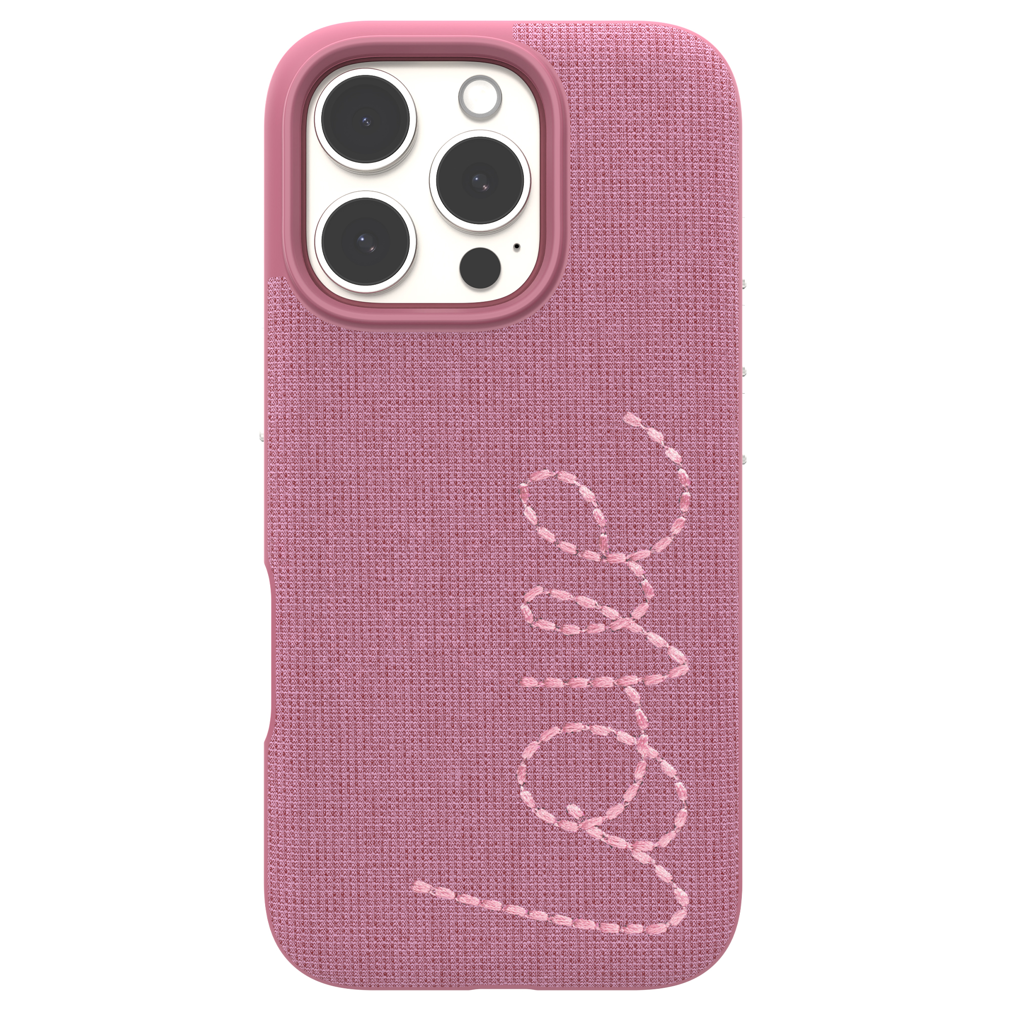 ZAGG London Snap Case for iPhone 16 Pro Pink "Love" Embroidered Design - Picture 1 of 36