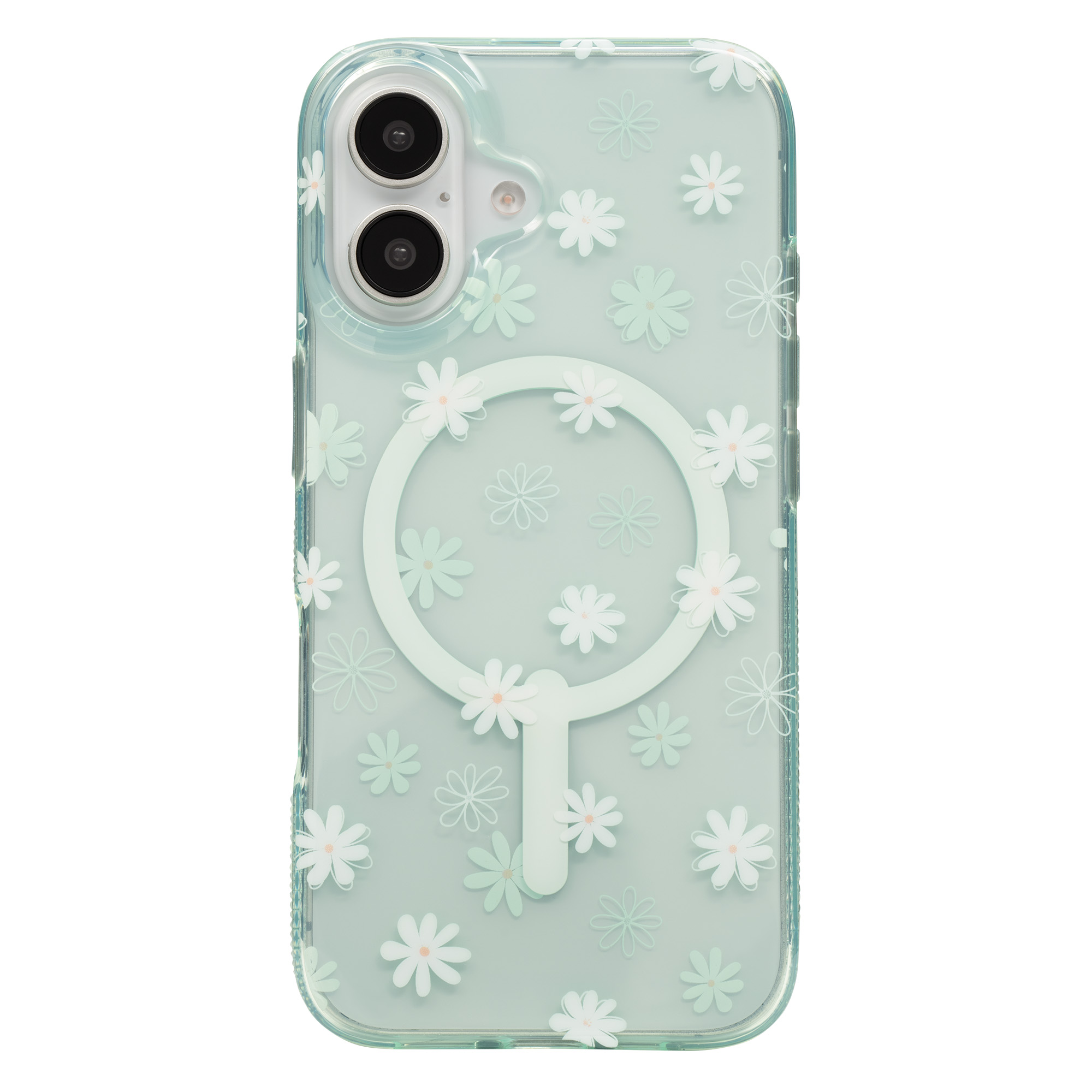ZAGG Milan Snap for MagSafe Flower Cell Phone Case Apple iPhone 16 in Blue-image-702315926