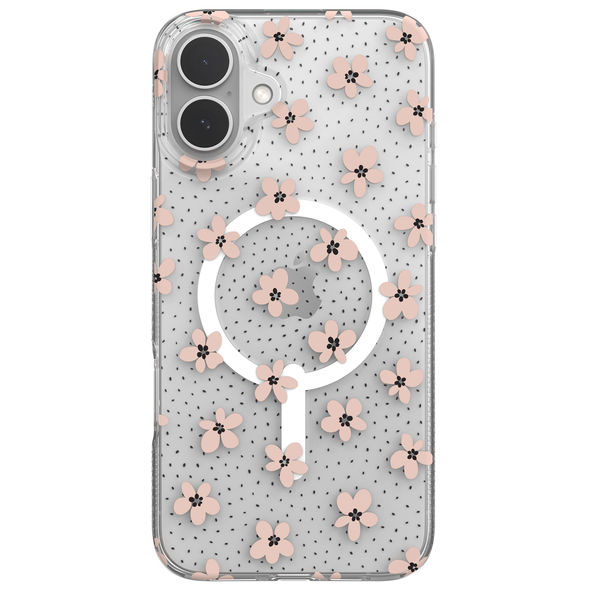ZAGG Milan Snap for MagSafe Flower Cell Phone Case Apple iPhone 16 Plus in Pink Floral-image-702315143