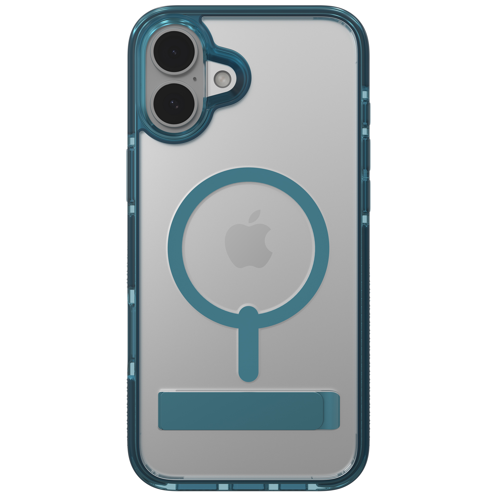 ZAGG Santa Cruz Snap for MagSafe Stand Cell Phone Case Apple iPhone 16 Plus in Teal-image-702315087