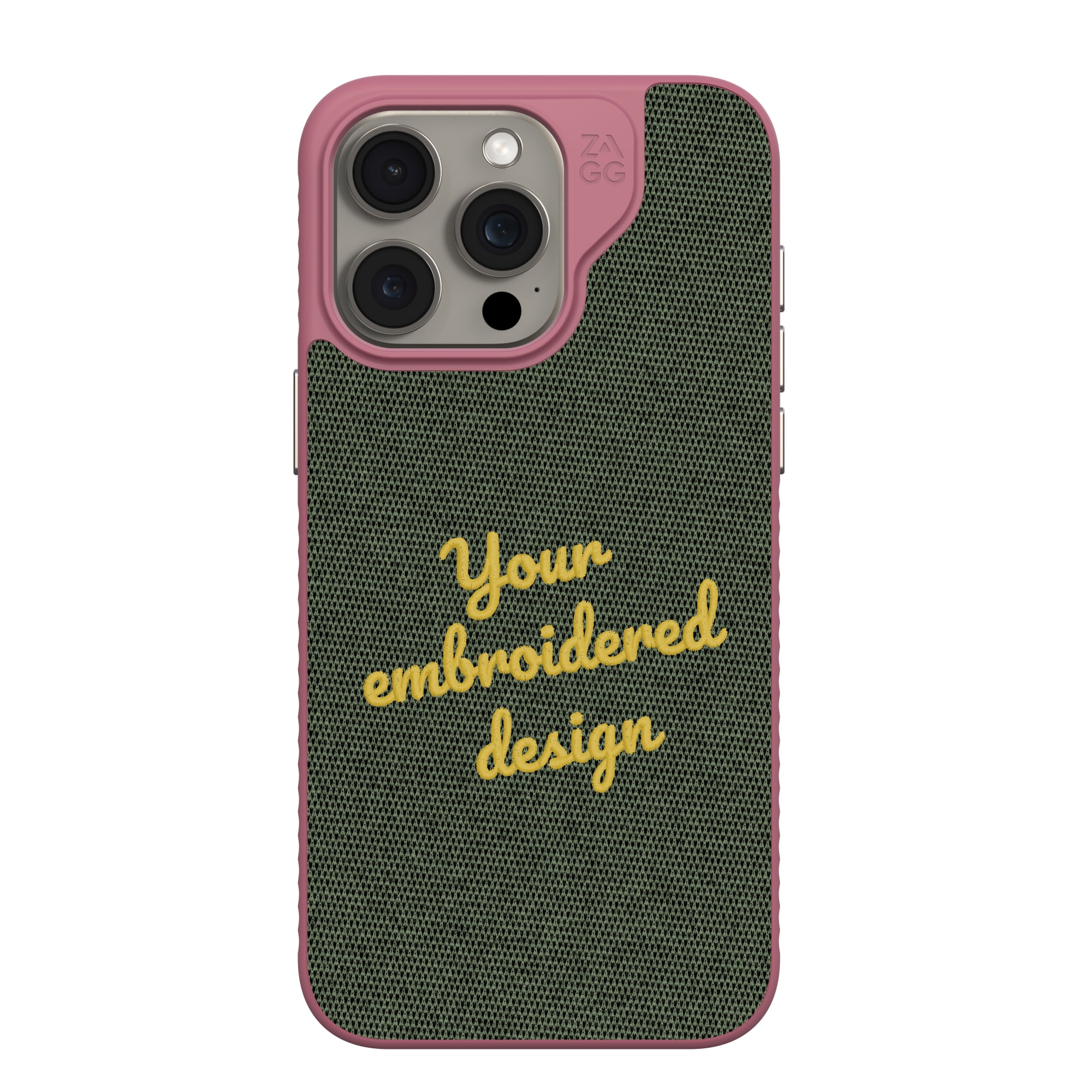ZAGG Custom London Snap for MagSafe Cell Phone Case Custom Embroidered Apple iPhone 15 Pro Max-image-702317804