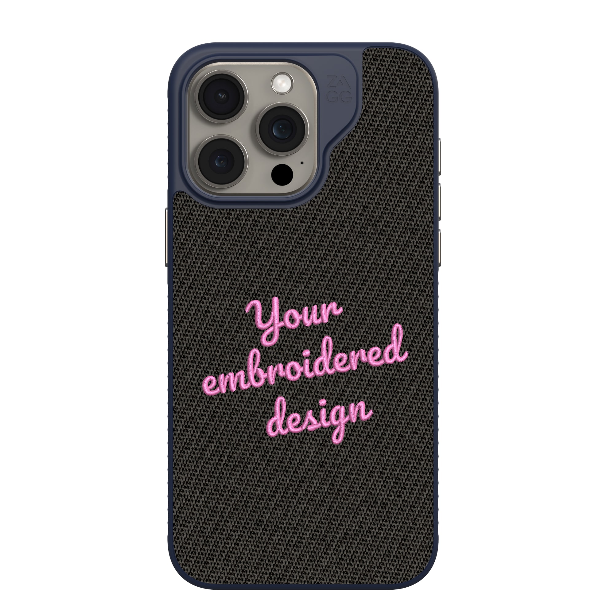 ZAGG Custom London Snap for MagSafe Cell Phone Case Custom Embroidered Apple iPhone 15 Pro Max-image-702317030