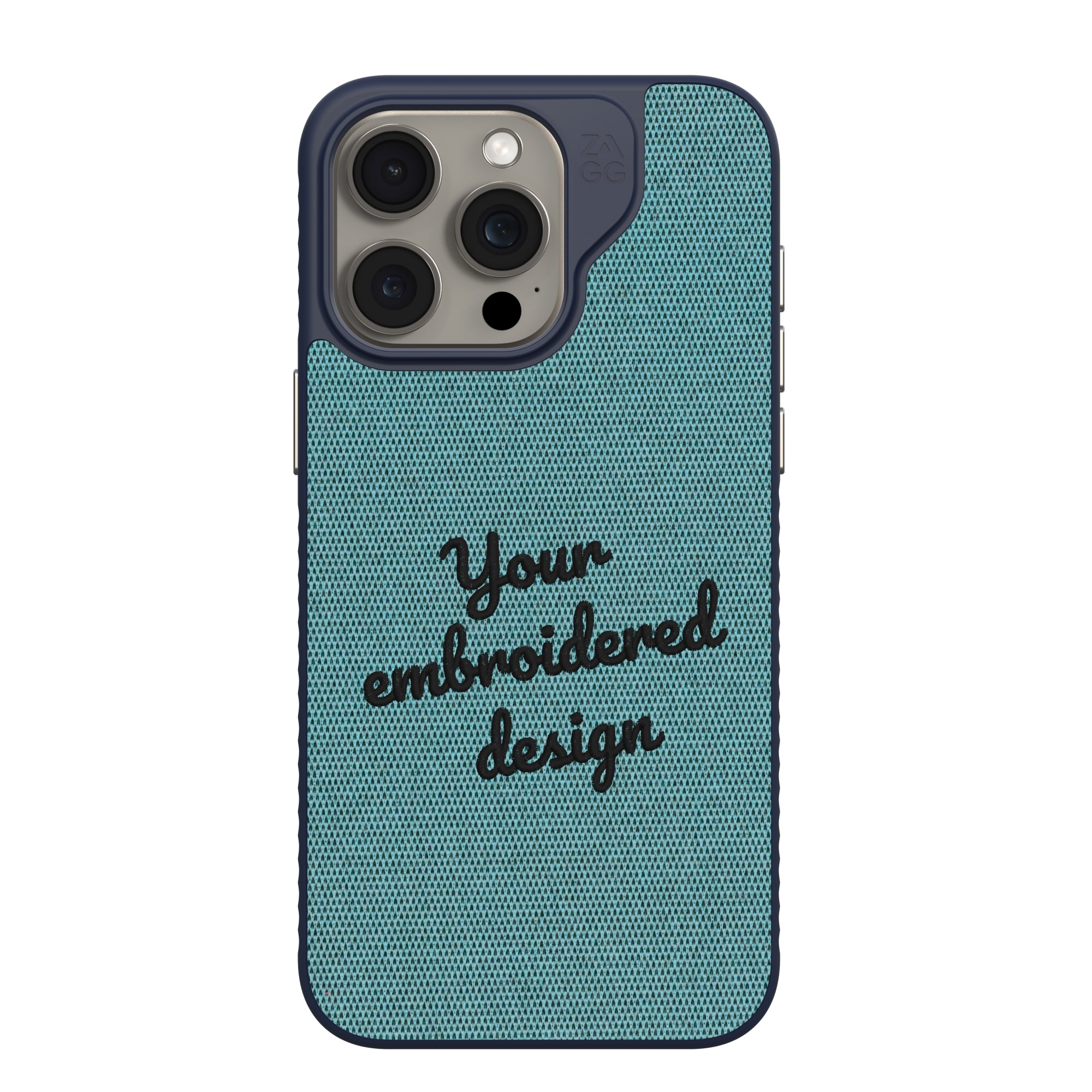 ZAGG Custom London Snap for MagSafe Cell Phone Case Custom Embroidered Apple iPhone 15 Pro Max-image-702317723