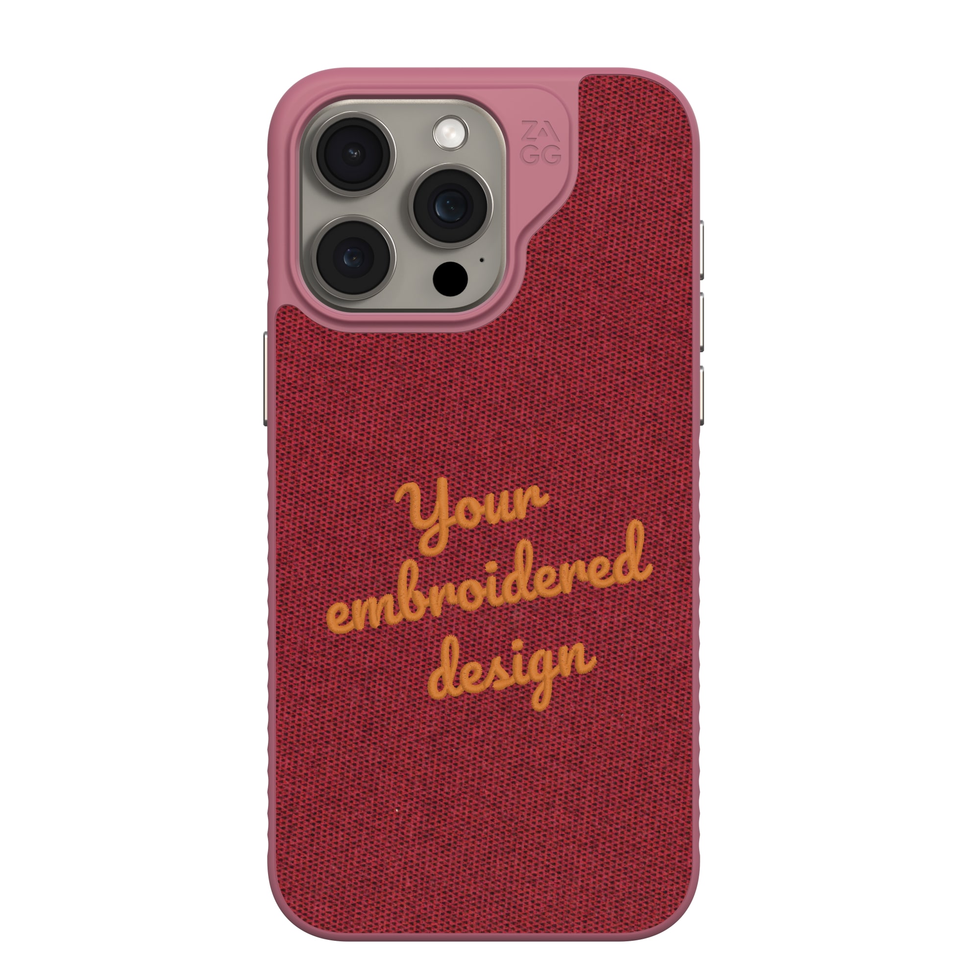 ZAGG Custom London Snap for MagSafe Cell Phone Case Custom Embroidered Apple iPhone 15 Pro Max-image-702317809