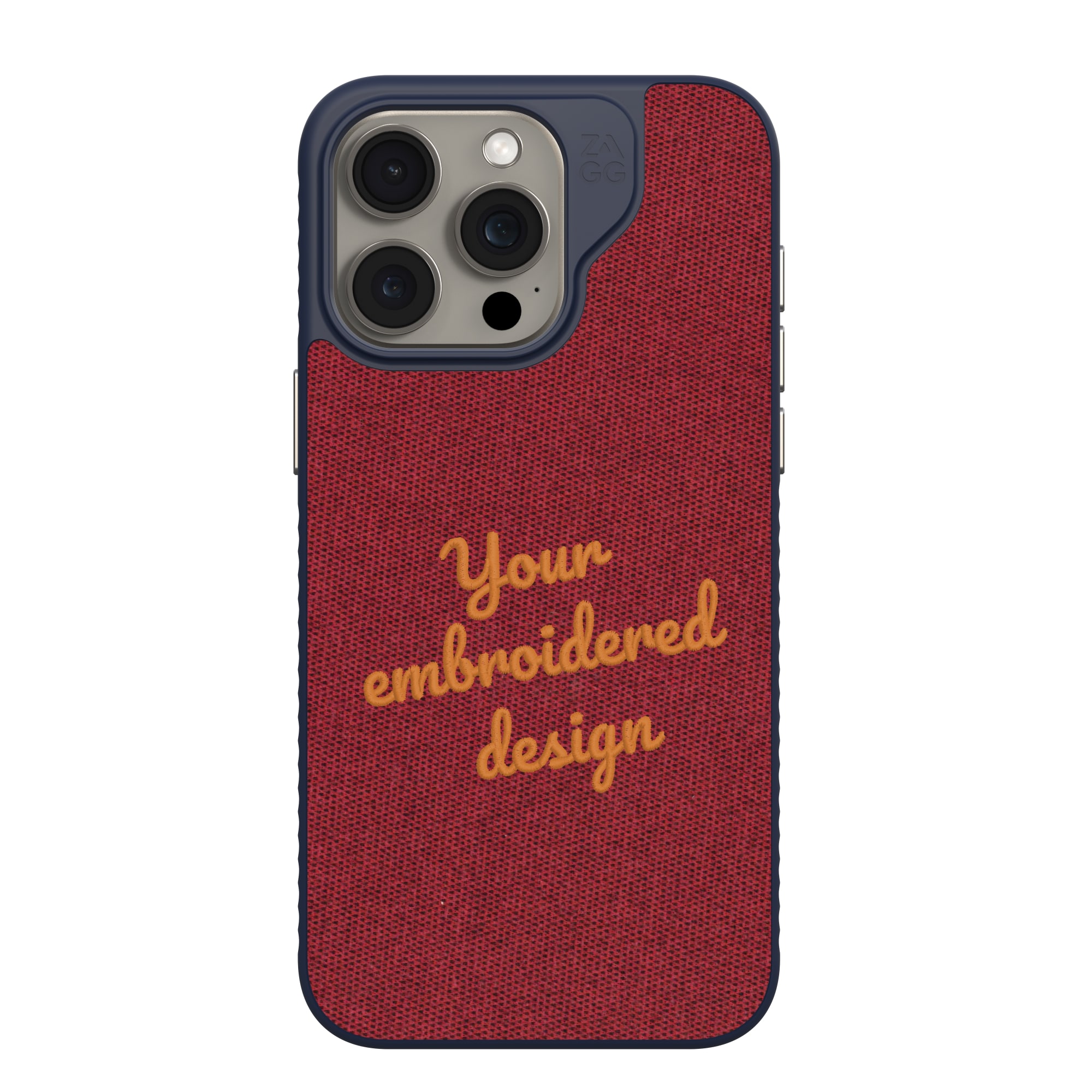ZAGG Custom London Snap for MagSafe Cell Phone Case Custom Embroidered Apple iPhone 15 Pro Max-image-702317721