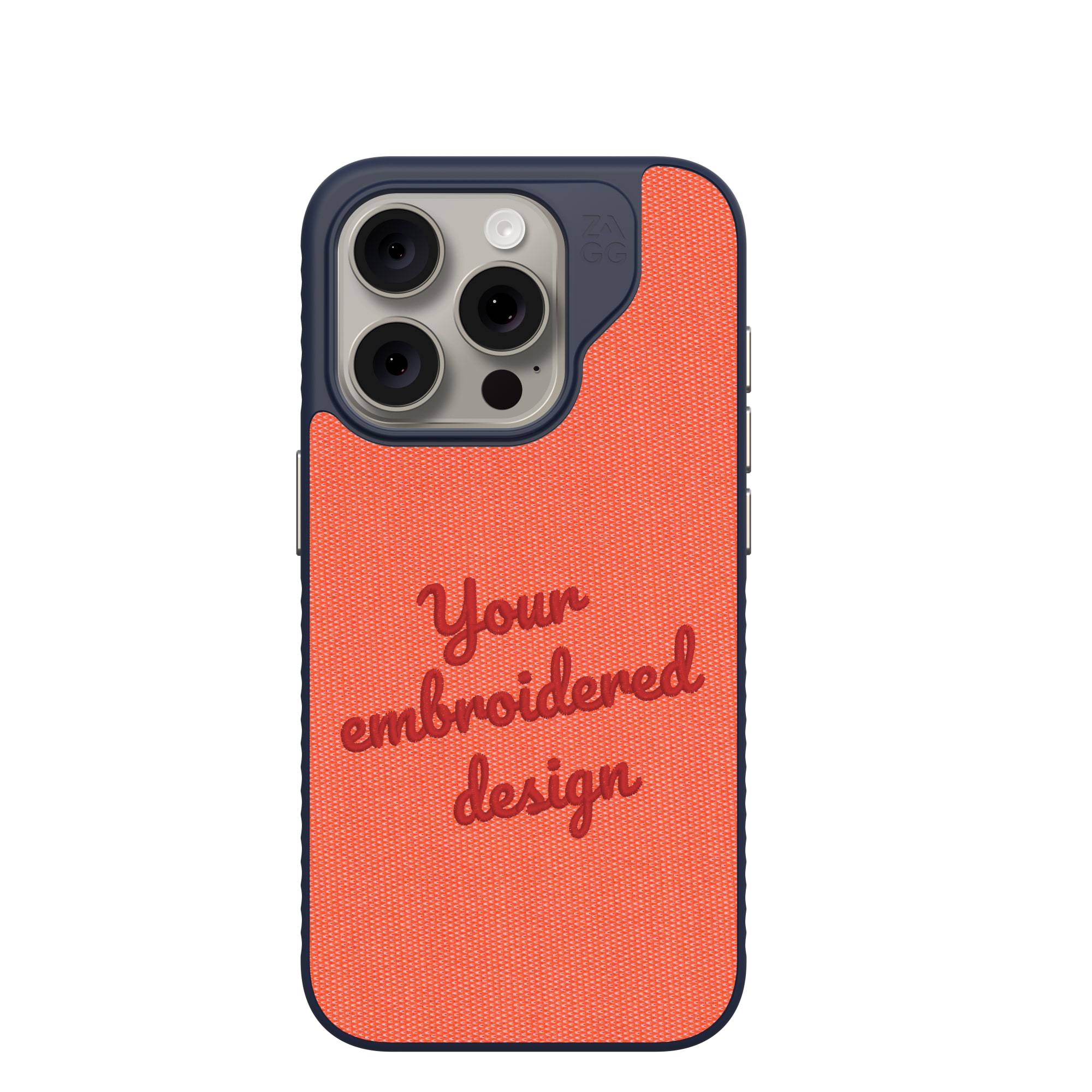 ZAGG Custom London Snap MagSafe Phone Case Custom Embroidered Apple iPhone 15 Pro-image-702317702