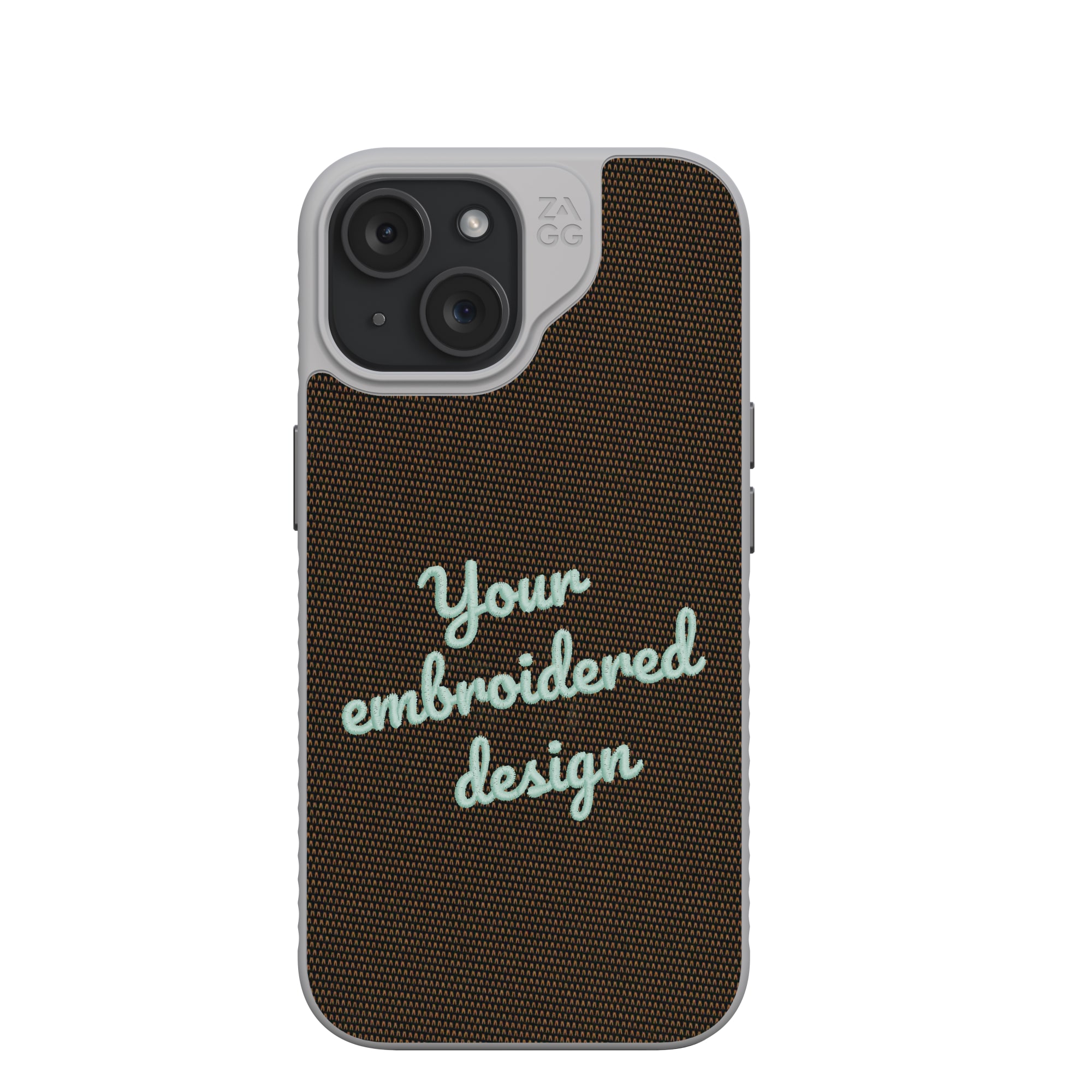 ZAGG Custom London Snap for MagSafe Phone Case Custom Embroidered Apple iPhone 15-image-702317593
