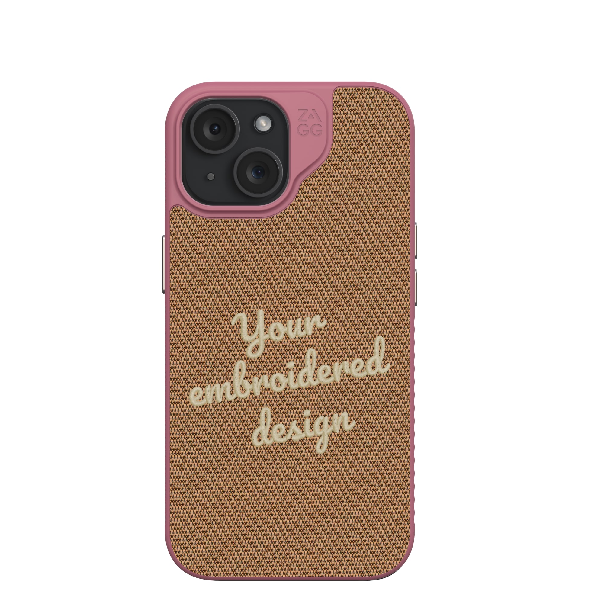 ZAGG Custom London Snap for MagSafe Phone Case Custom Embroidered Apple iPhone 15-image-702317777