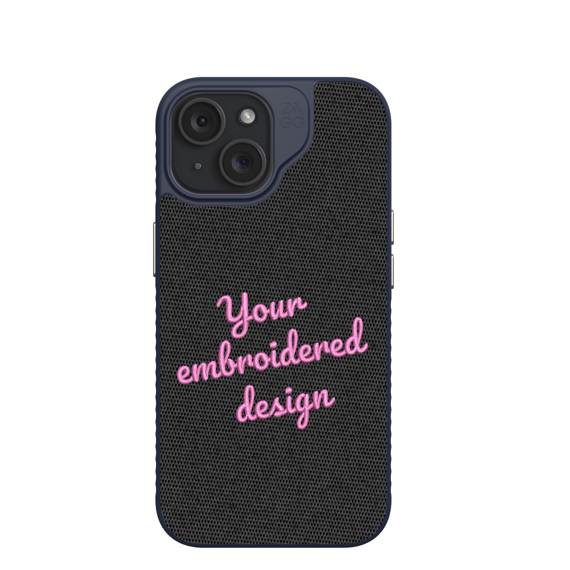 ZAGG Custom London Snap for MagSafe Phone Case Custom Embroidered Apple iPhone 15-image-702317027