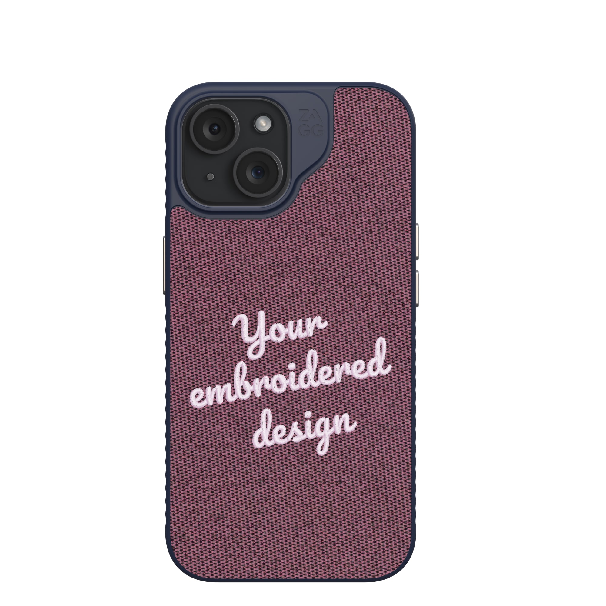 ZAGG Custom London Snap for MagSafe Phone Case Custom Embroidered Apple iPhone 15-image-702317687