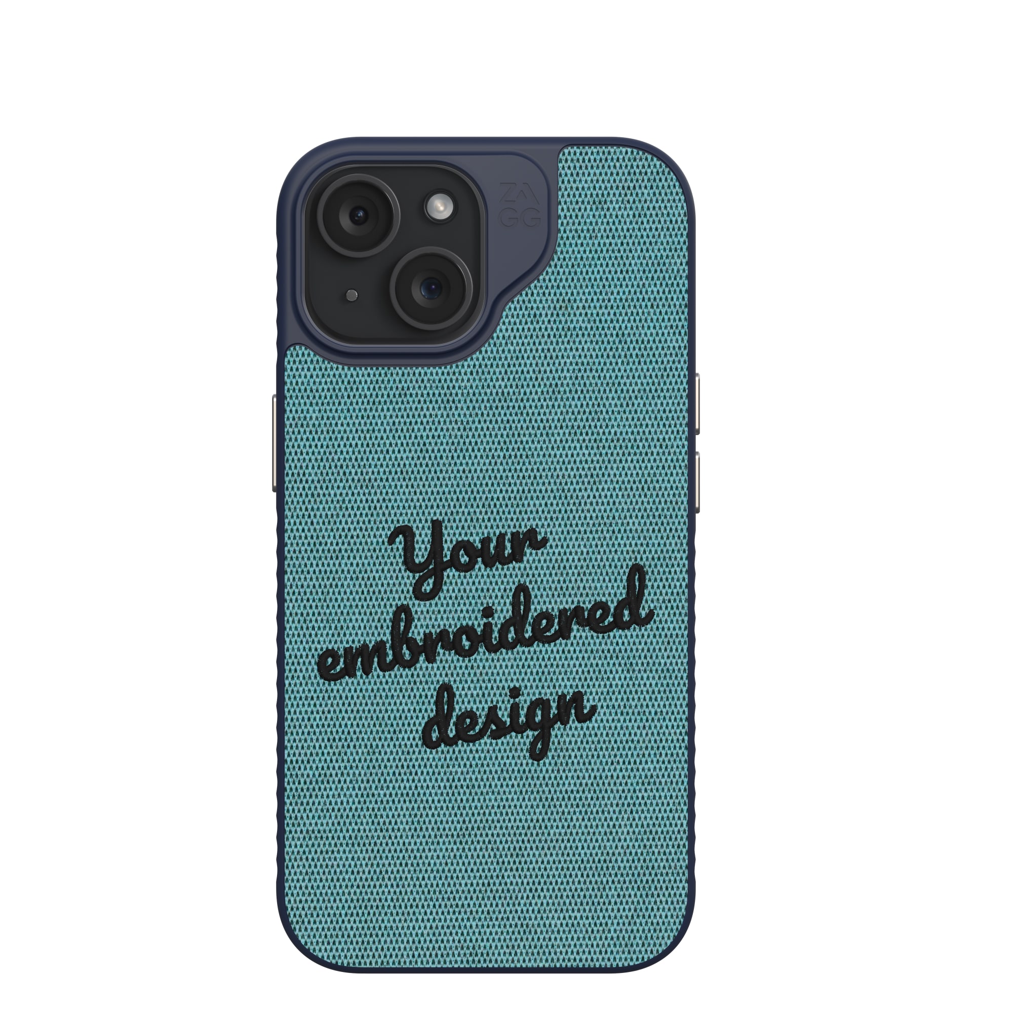 ZAGG Custom London Snap for MagSafe Phone Case Custom Embroidered Apple iPhone 15-image-702317690