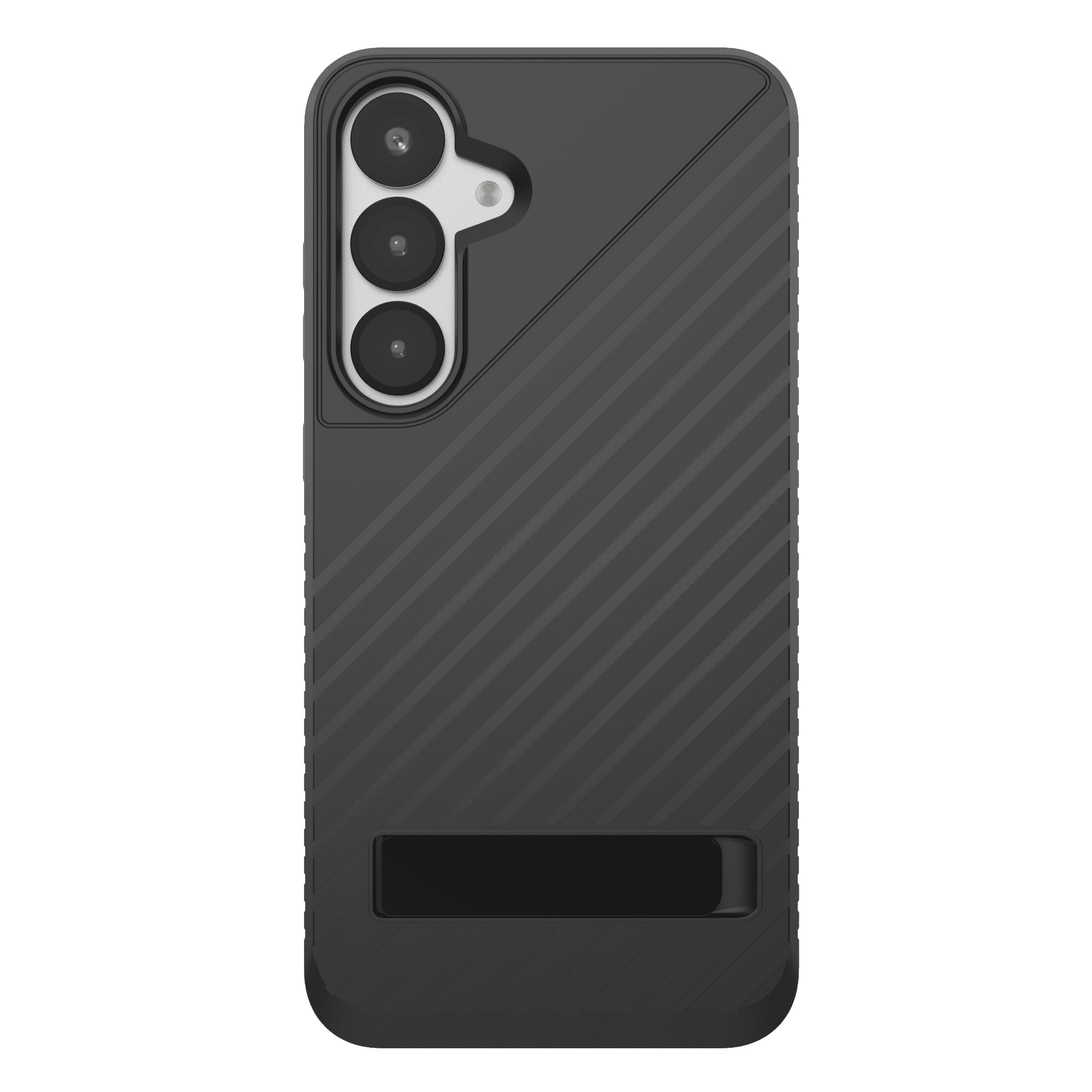Zagg Denali Rugged Slim Kickstand Case for Samsung Galaxy S 2025 - Black