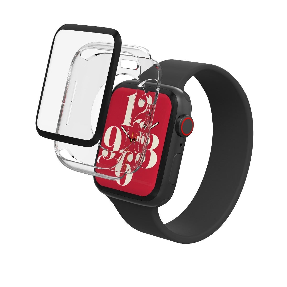 InvisibleShield Glass Fusion360+ Screen Protector Apple Watch Series 6/SE/5/4 in Clear | Size 44mm