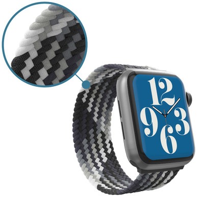 InvisibleShield Braided Watch Band for Apple Watch in Storm | Size 41mm/40mm/38mm | Band Size: Medium-image-705009488
