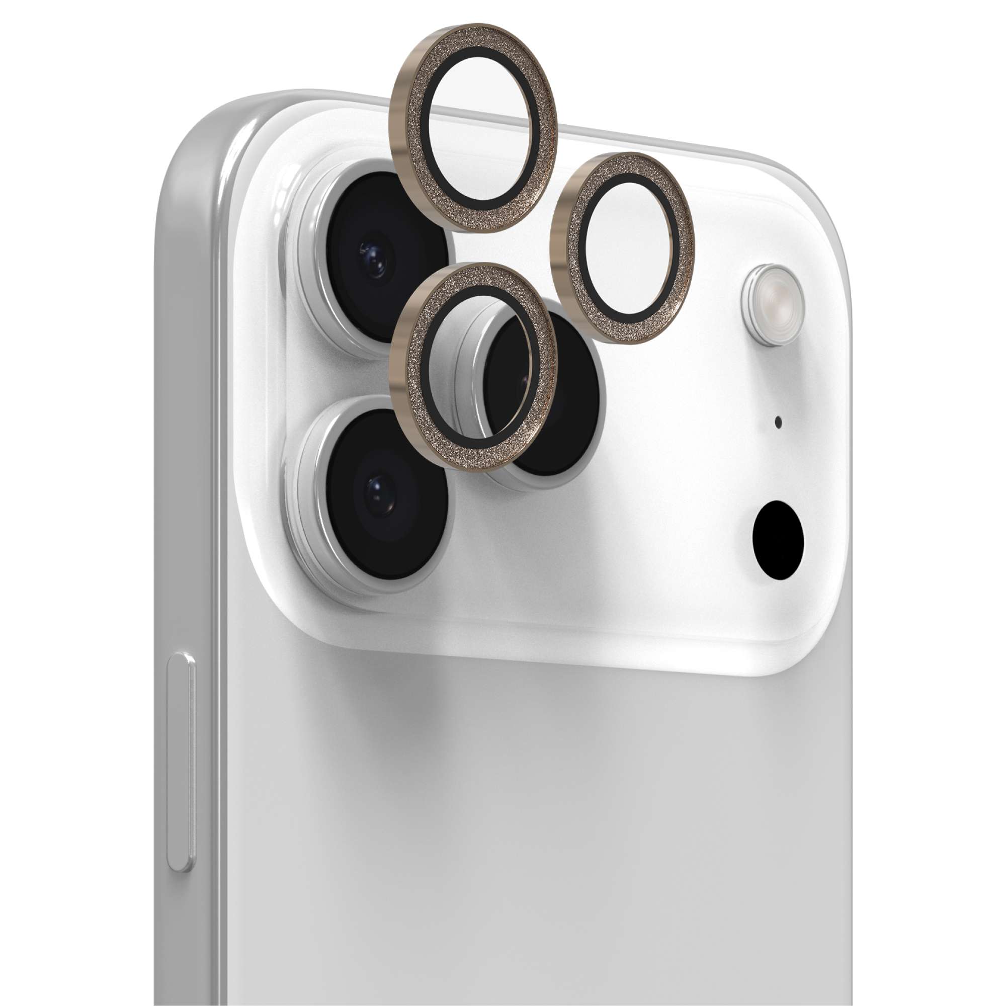 InvisibleShield Glass Elite Camera Rings Lens Protector Apple iPhone 17 Pro/iPhone 17 Pro Max in Gold Glitter-image-200119623