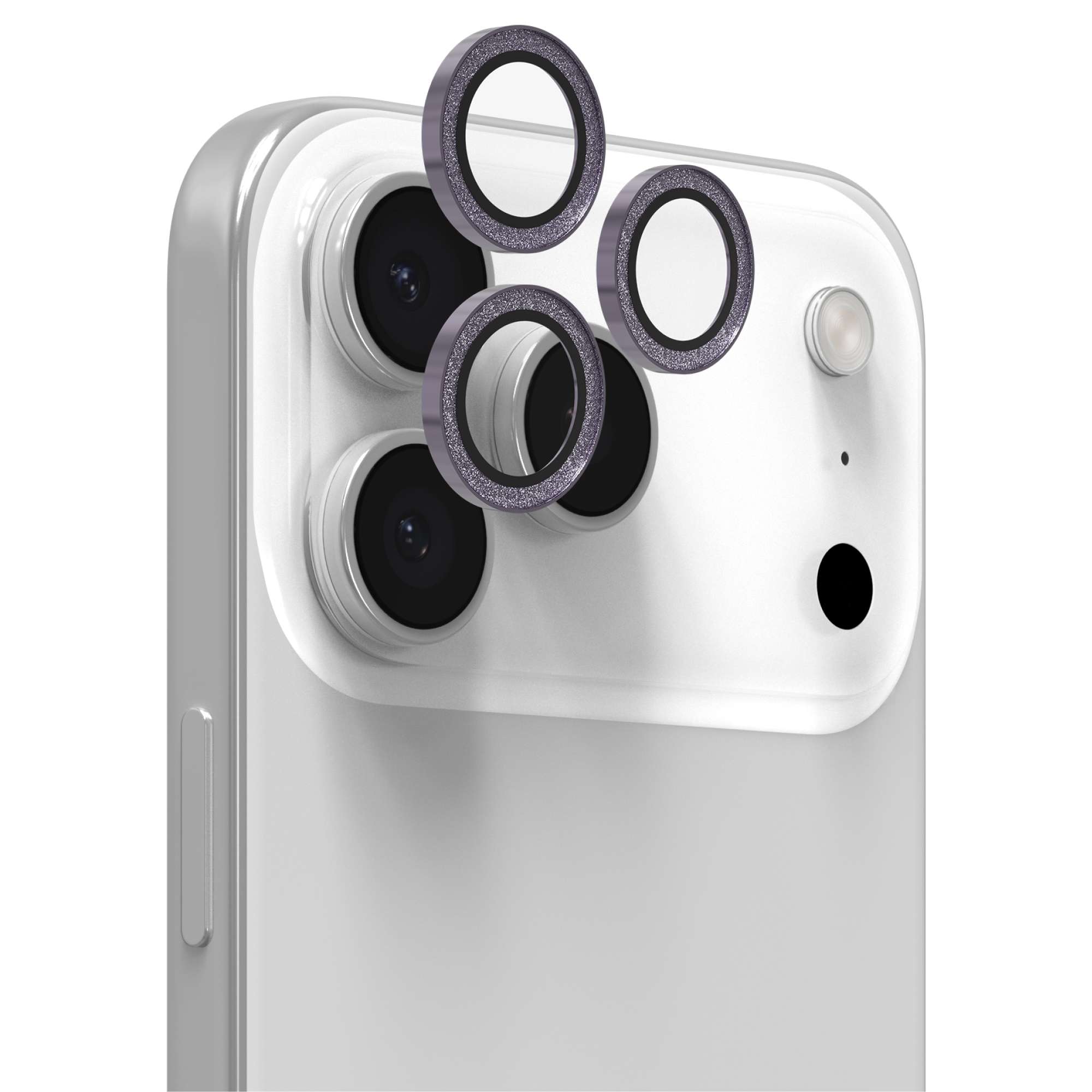 InvisibleShield Glass Elite Camera Rings Lens Protector Apple iPhone 17 Pro/iPhone 17 Pro Max in Purple Glitter-image-200119626