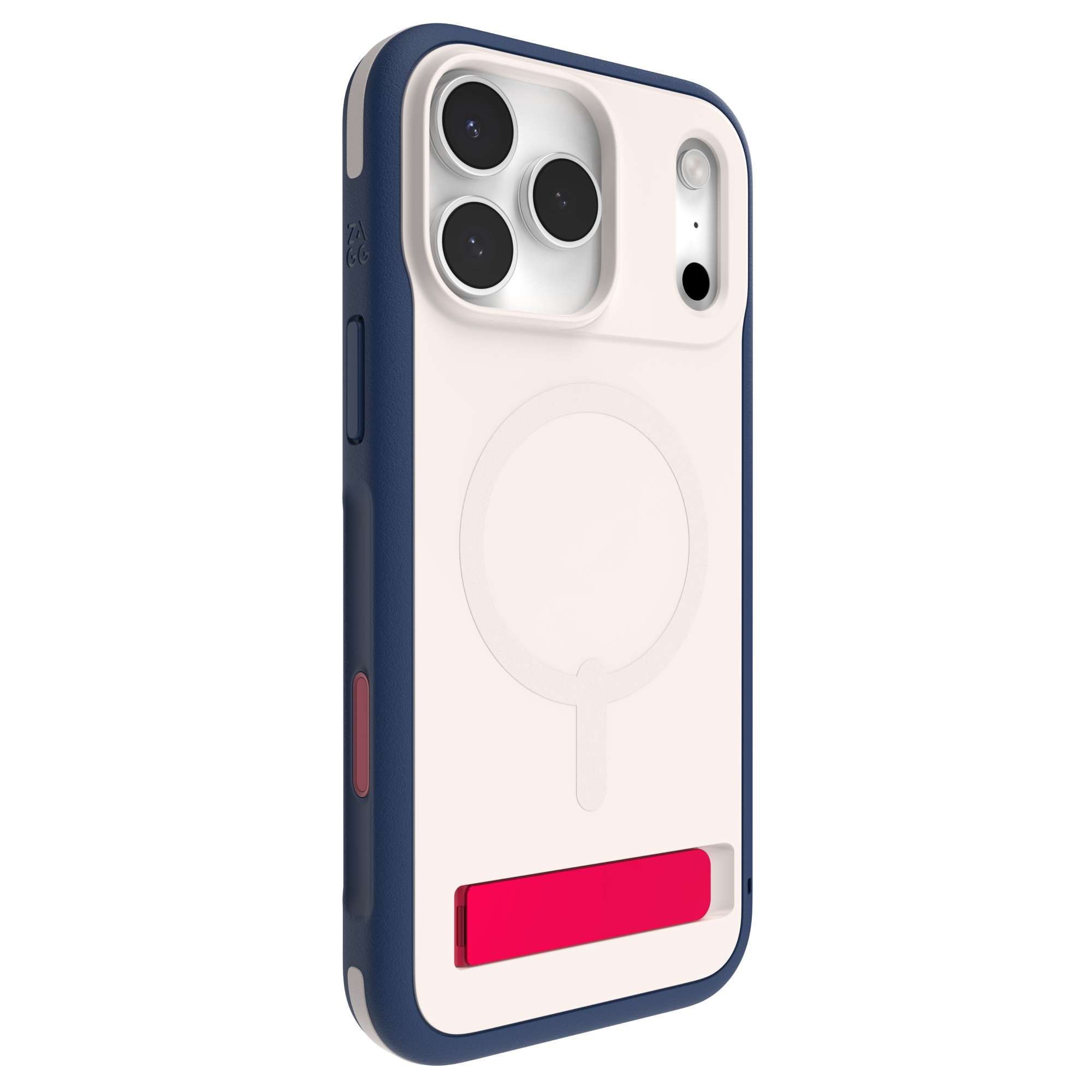 ZAGG Sedona Snap for MagSafe Phone Case with Stand Apple iPhone 17 Pro Max in Red Light Blue Multi