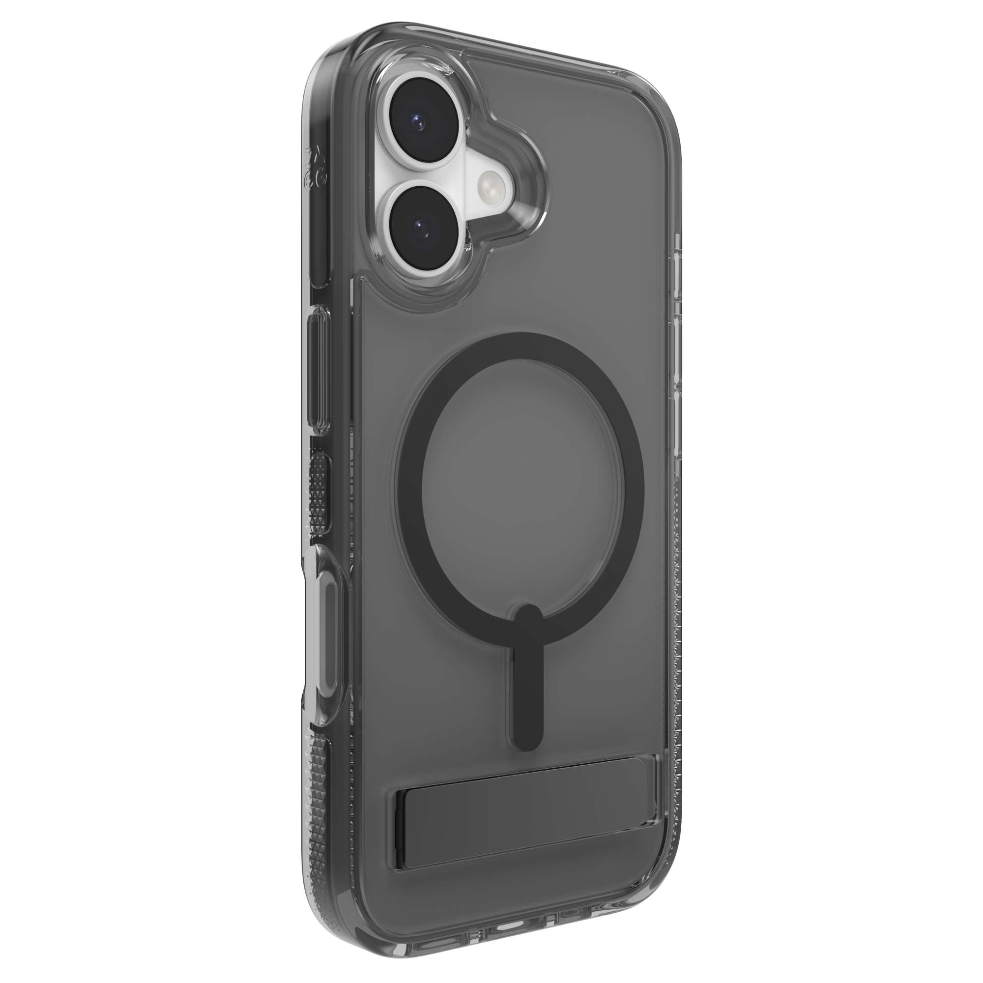 ZAGG Santa Cruz Snap for MagSafe Clear Phone Case with Stand Apple iPhone 17 in Midnight Black-image-702318952