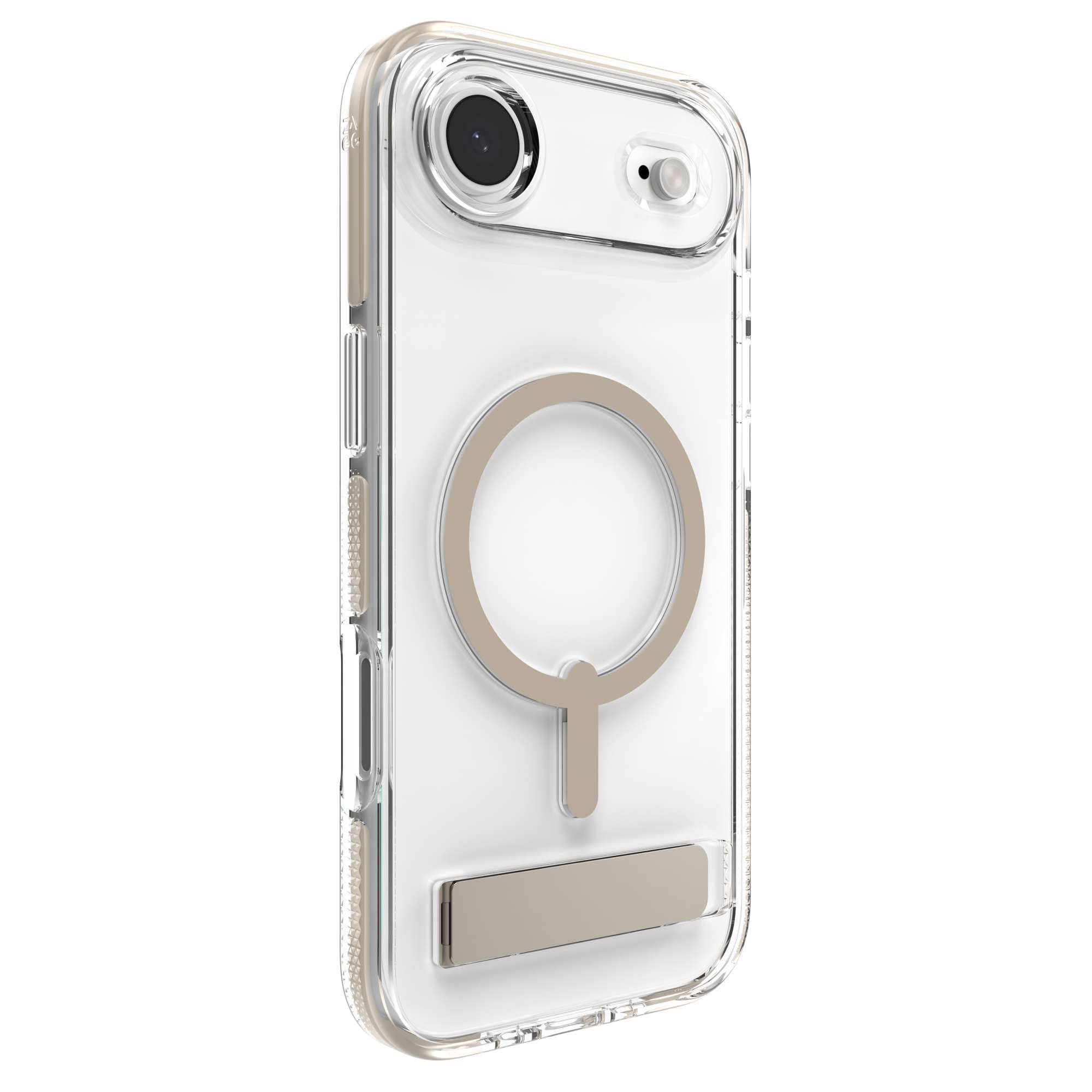 ZAGG Santa Cruz Snap for MagSafe Clear Phone Case with Stand Apple iPhone Air in Titanium-image-702318977