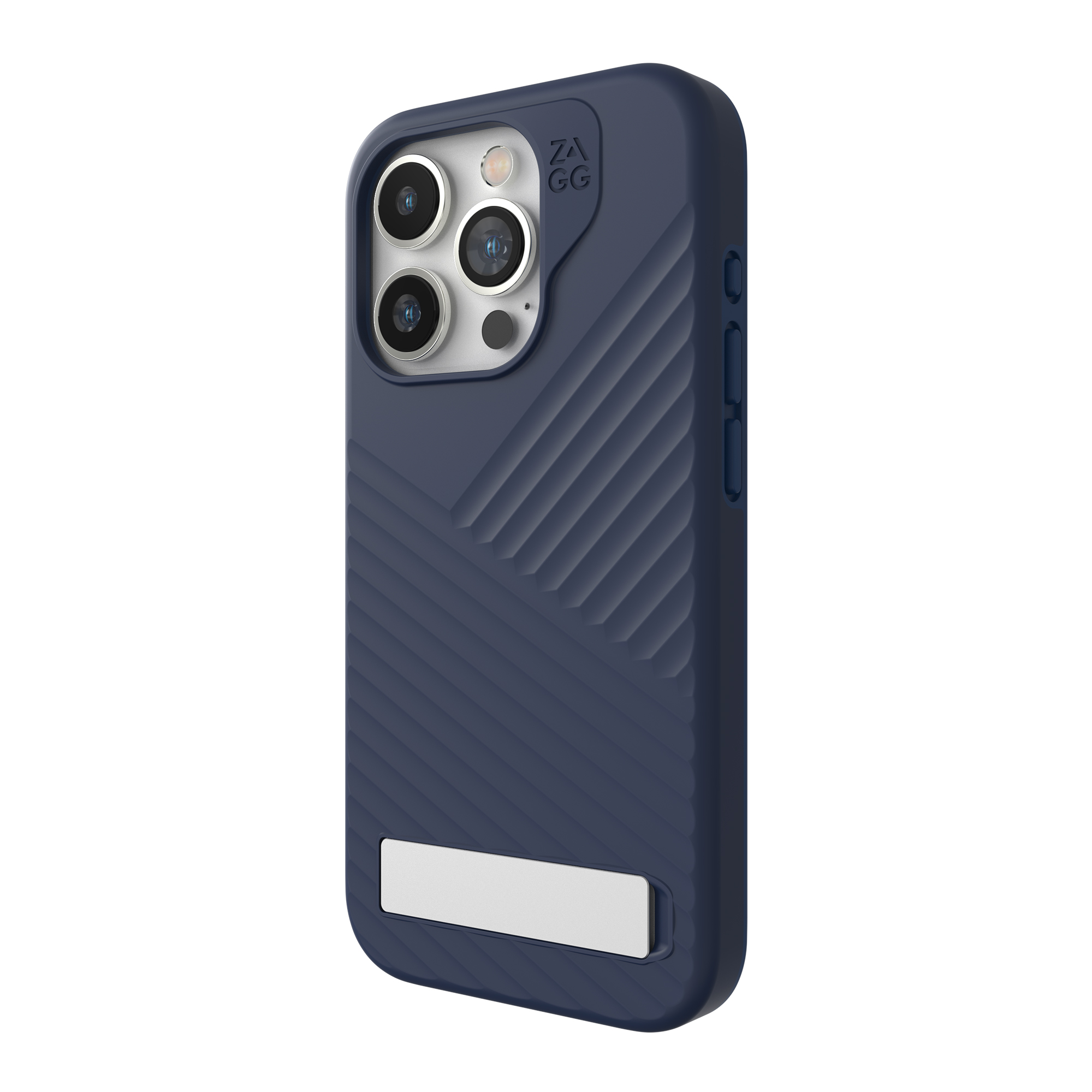 ZAGG Denali Snap for MagSafe Cell Phone Case Stand Apple iPhone 15 Pro in Blue-image-702312722