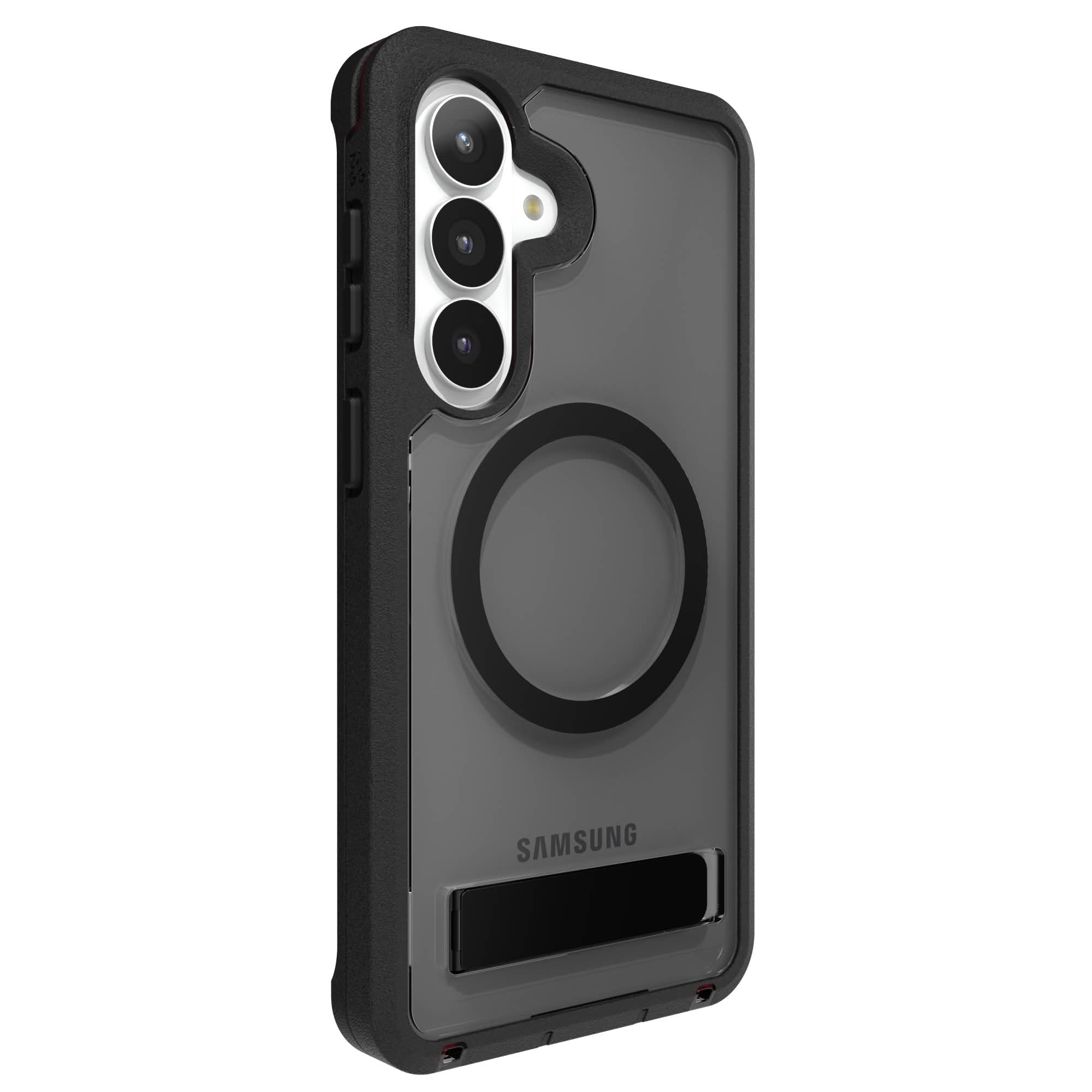 Zagg Rainier Snap Rugged Kickstand Case for Samsung Galaxy S26 Plus - Black multicolor