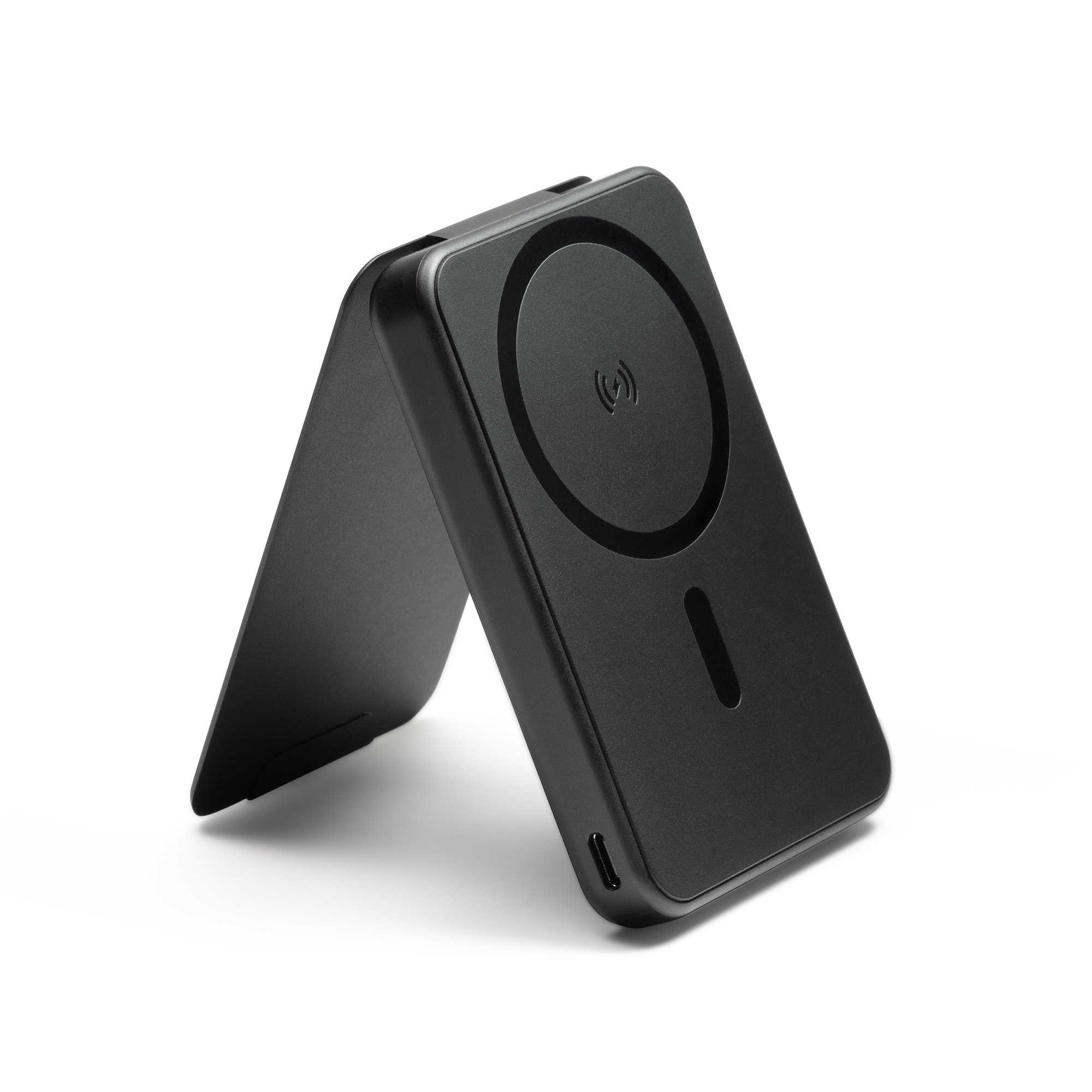 mophie snap+ 7.5w wireless 5k power bank with stand in black-image-401113318