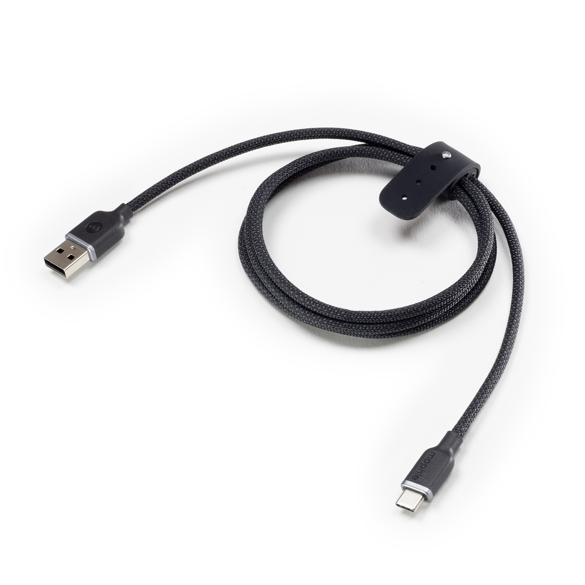 mophie charge stream usb-a to usb-c cable in black | length: 39 inch cable (1 meter)-image-409911479