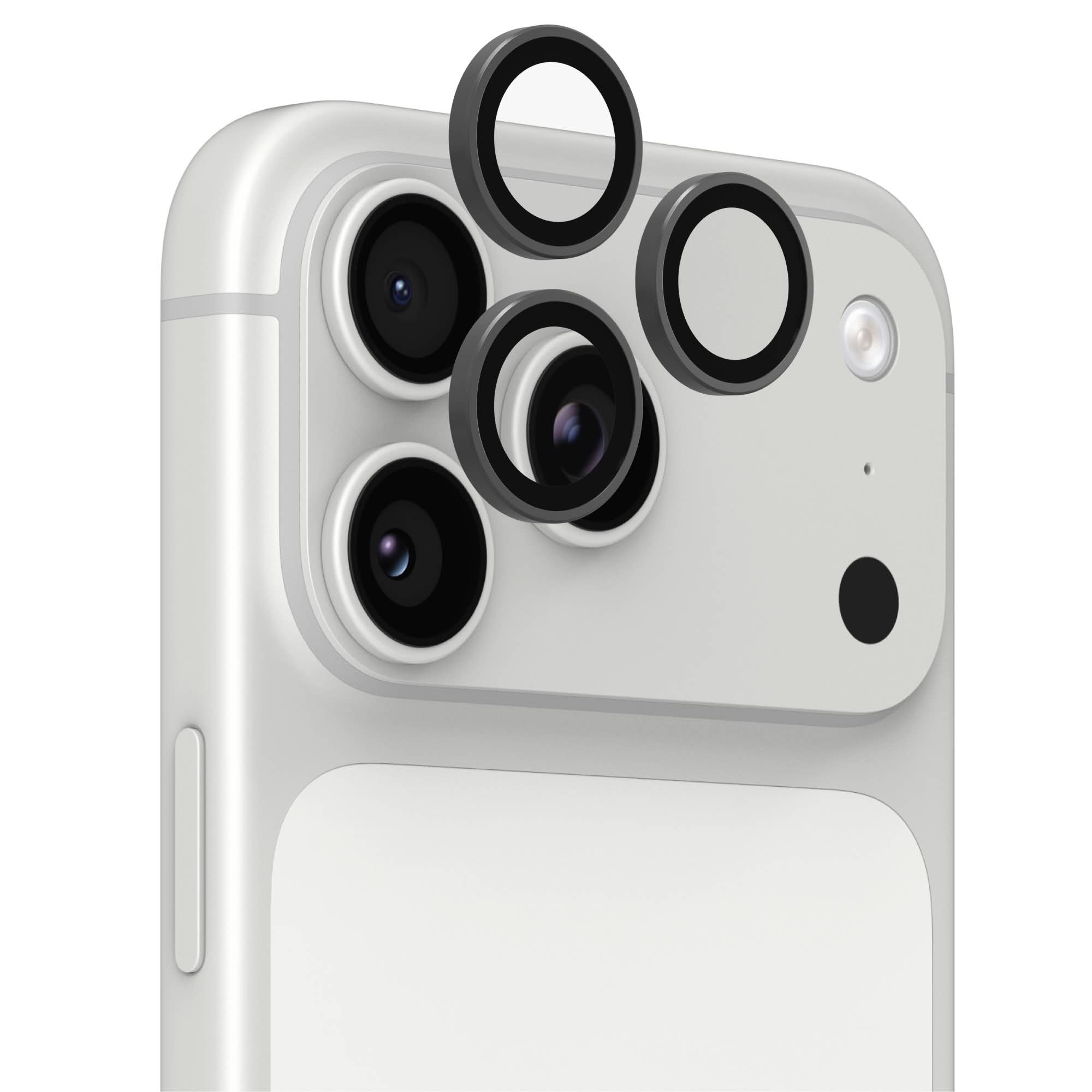 InvisibleShield Glass Elite Camera Rings Lens Protector Apple iPhone 18 Pro/iPhone 18 Pro Max in Silver
