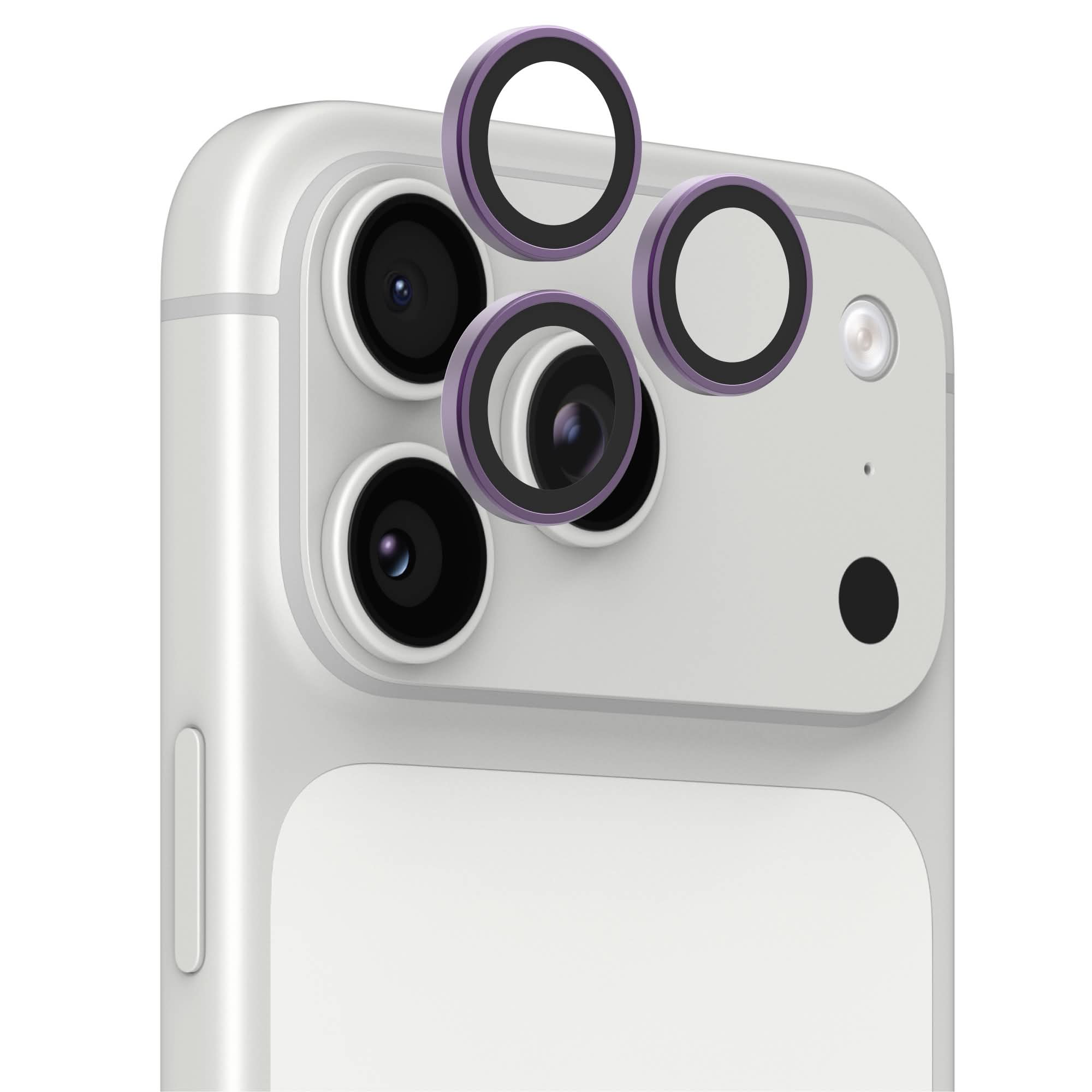 InvisibleShield Glass Elite Camera Rings Lens Protector Apple iPhone 18 Pro/iPhone 18 Pro Max in Fresh Purple