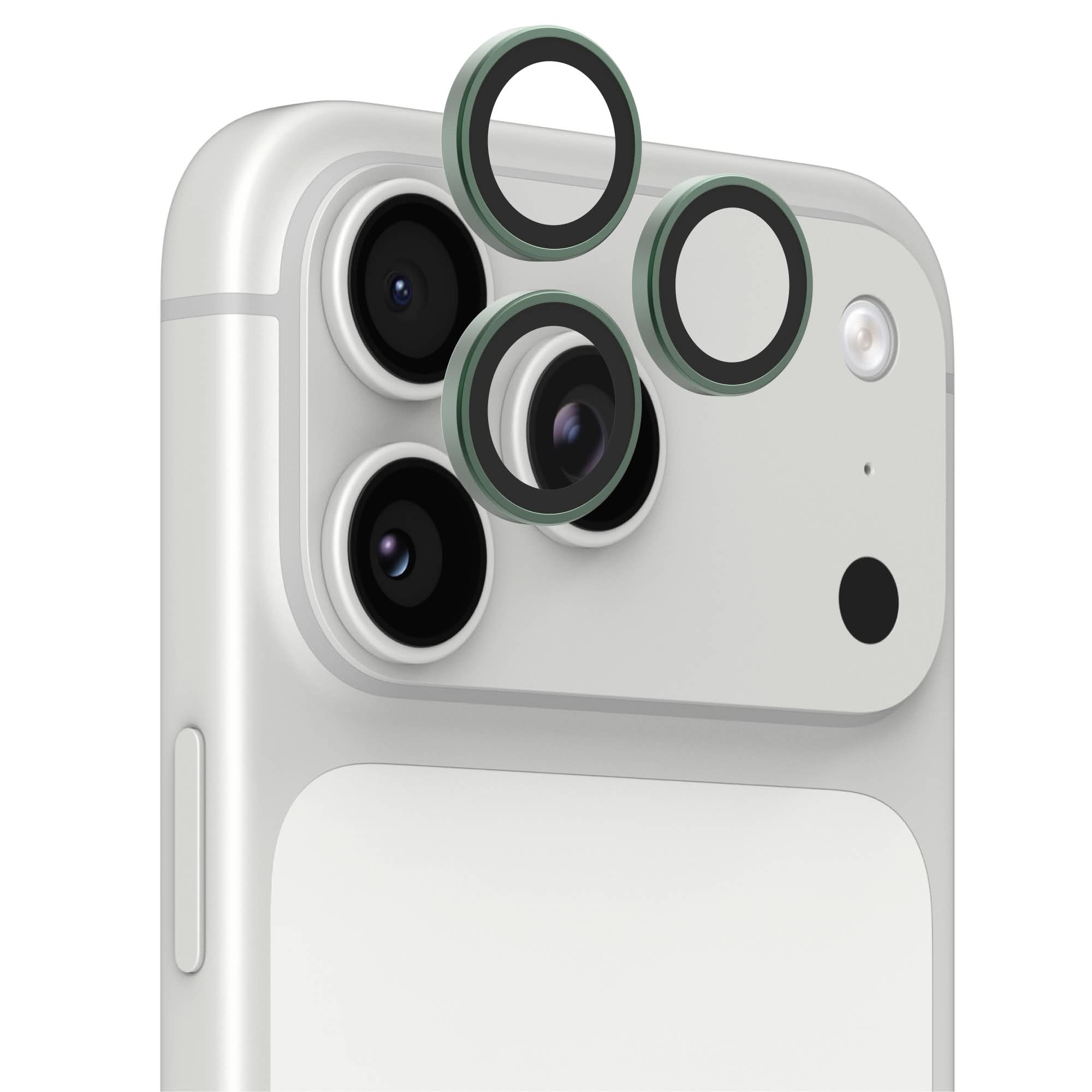 InvisibleShield Glass Elite Camera Rings Lens Protector Apple iPhone 18 Pro/iPhone 18 Pro Max in Wild Green
