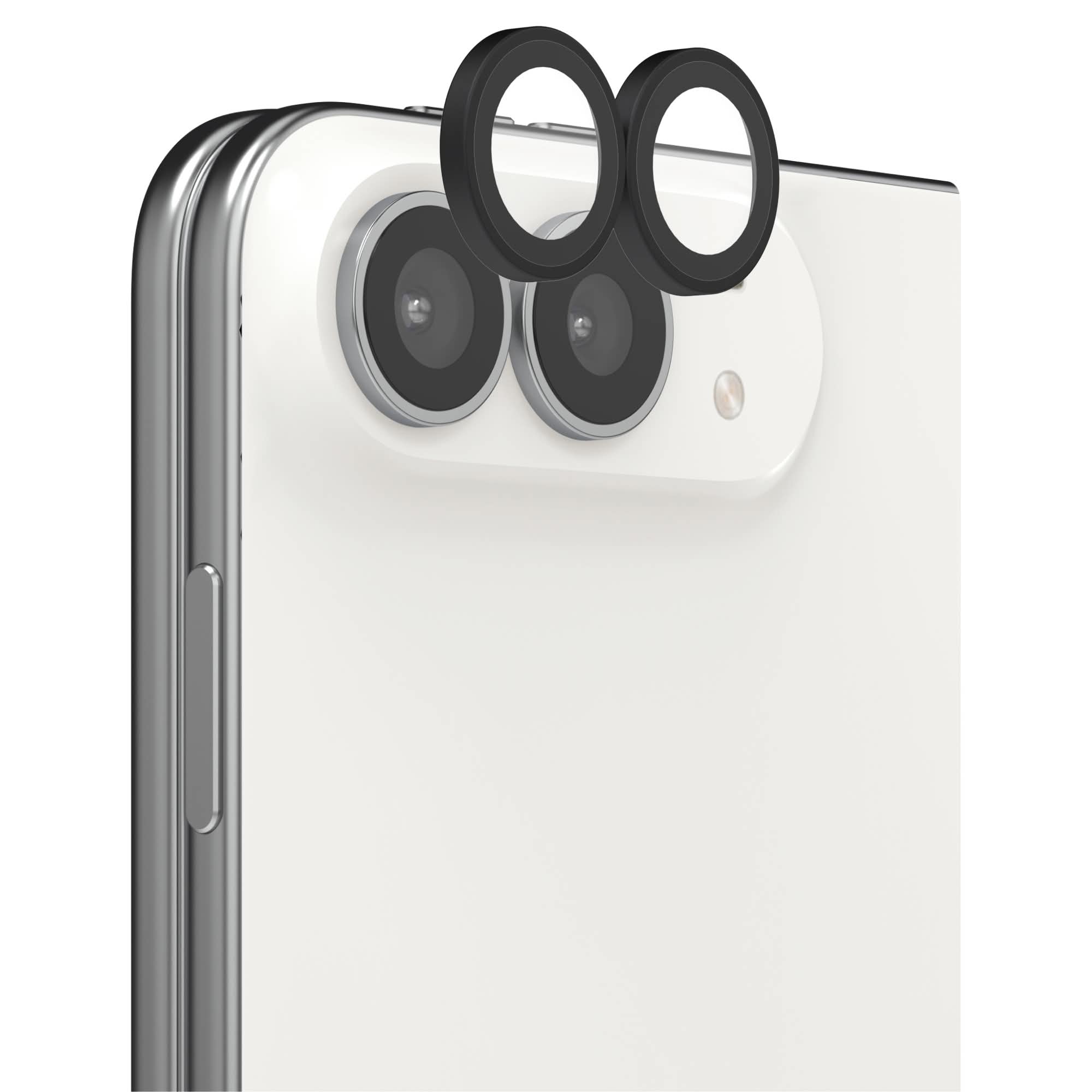 InvisibleShield Glass Elite Camera Rings Lens Protector Apple iPhone Duo in Black