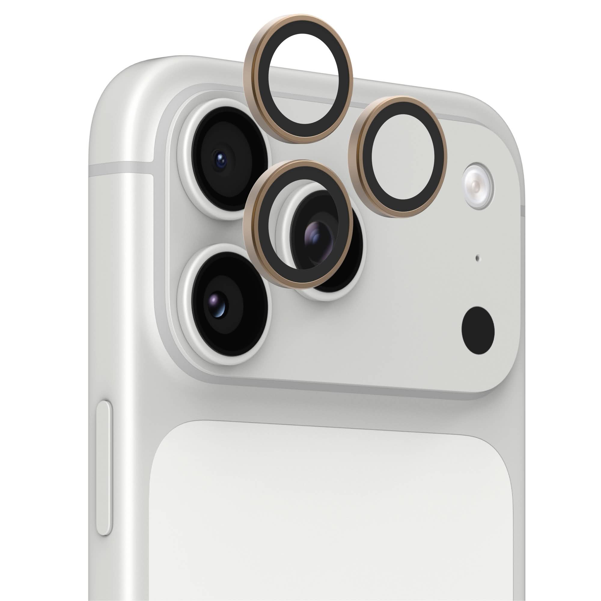 InvisibleShield Glass Elite Camera Rings Lens Protector Apple iPhone 18 Pro/iPhone 18 Pro Max in Sandstone Beige