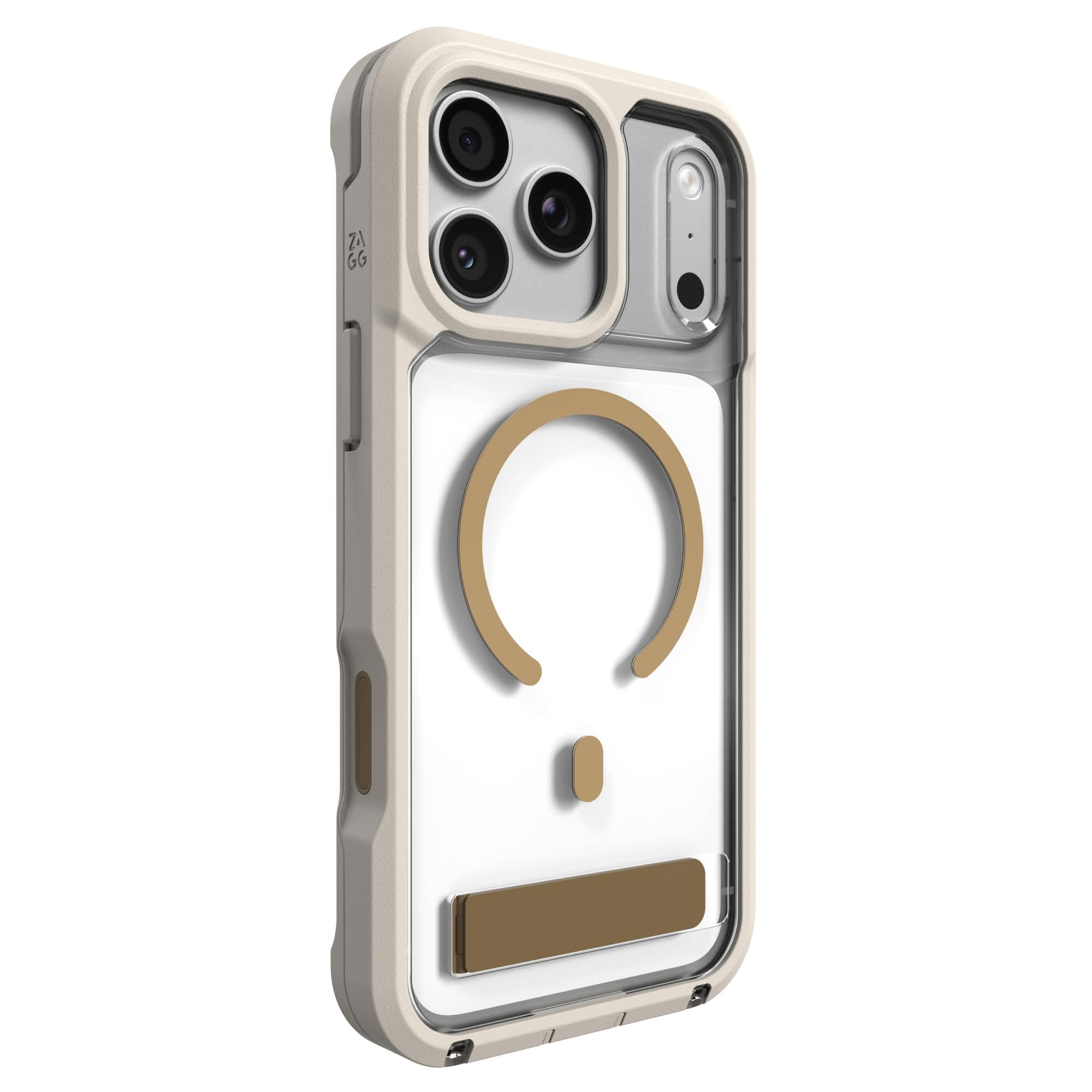Zagg Rainier MagSafe Kickstand Graphene-Fortified Case for Apple iPhone 18 Pro Max / iPhone 17 Pro Max - Brown