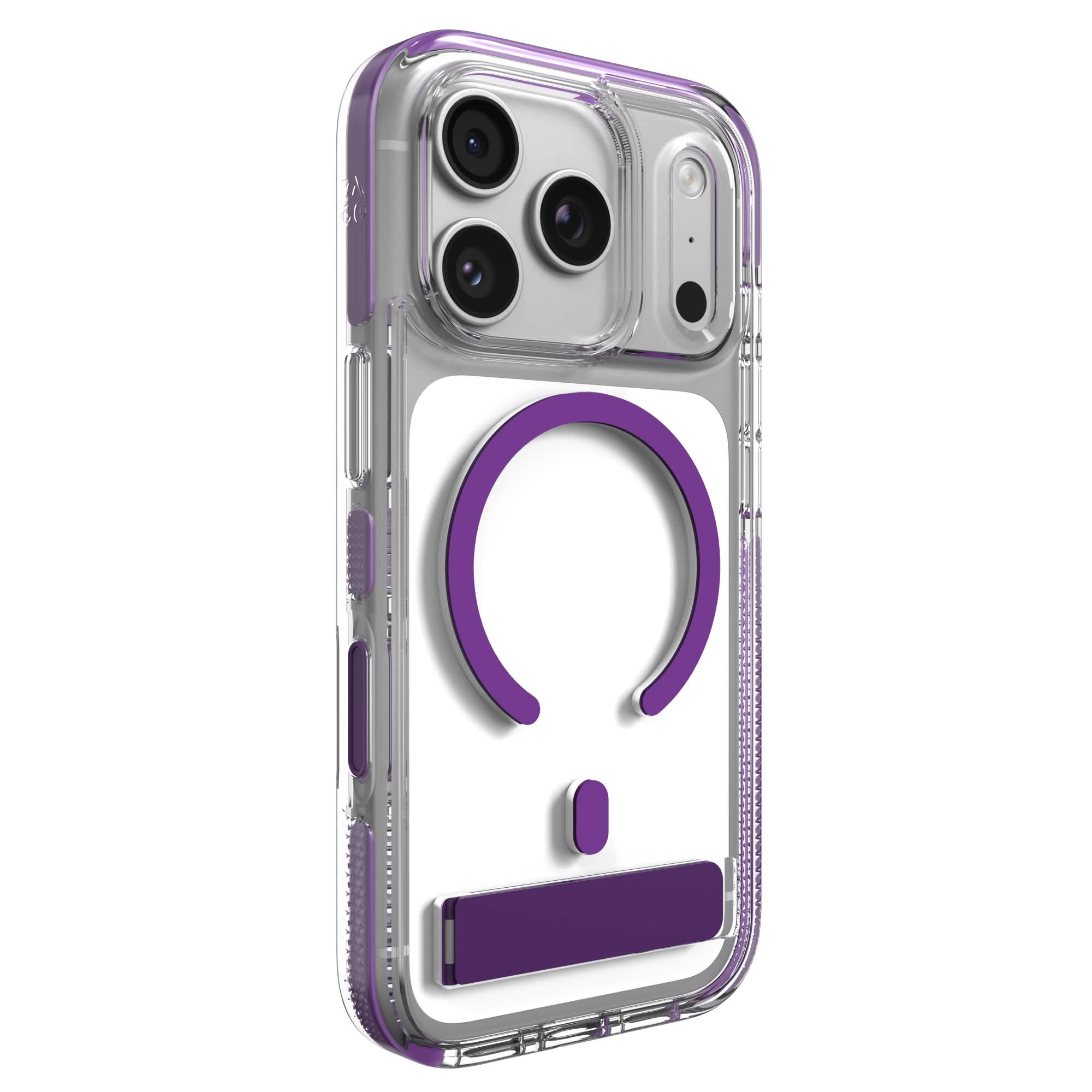 Zagg Santa Cruz Snap MagSafe Case with Kickstand for Apple iPhone 18 Pro / 17 Pro - Purple