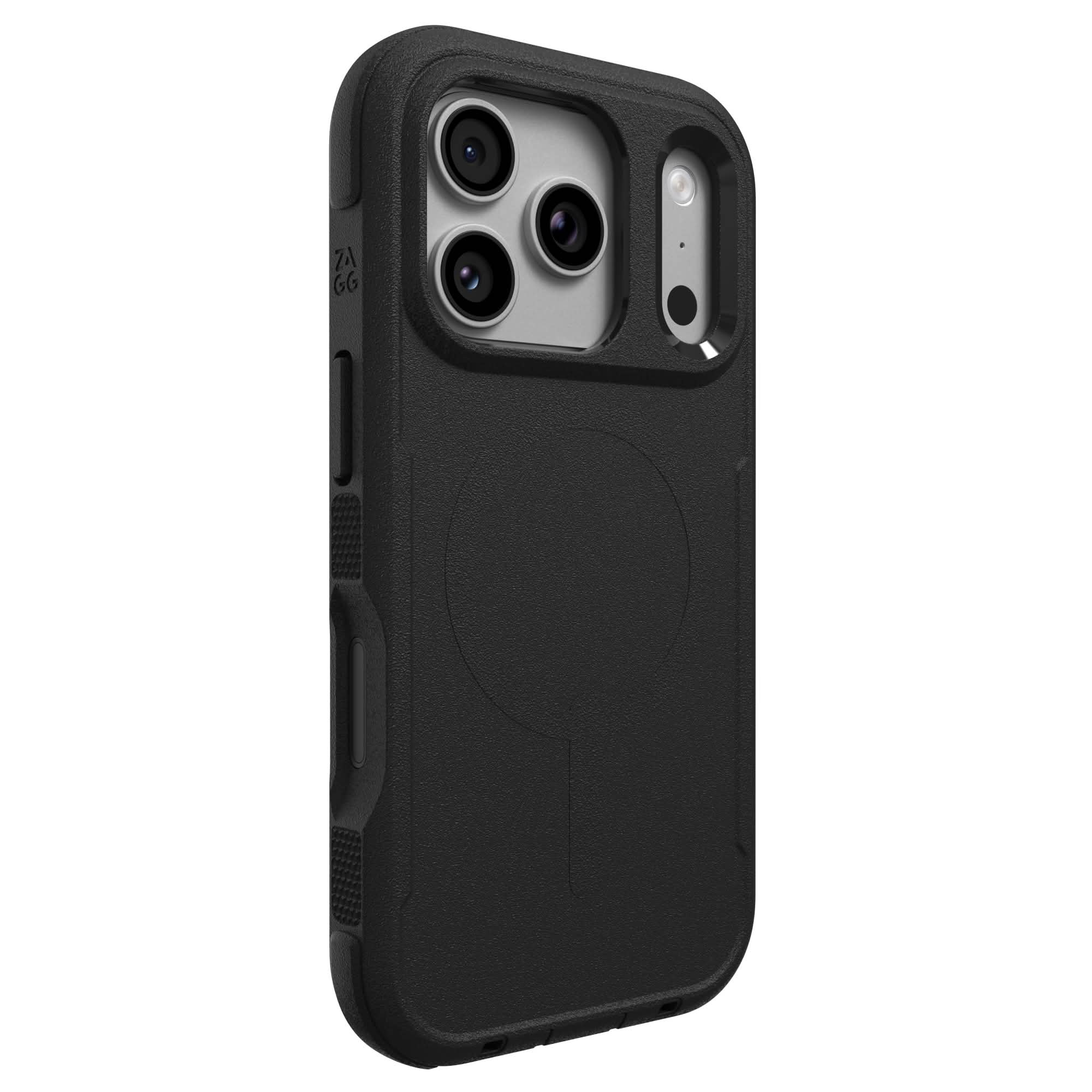 ZAGG Teton for MagSafe iPhone 18 Pro, 17 Pro Phone Case with Holster & Stand in Black