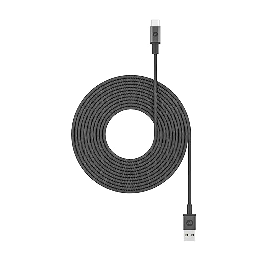 USB-A Cable with USB-C Connector-Black-39 inch cable (1 meter)