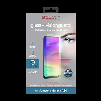 InvisibleShield Glass+ VisionGuard for the Samsung Galaxy A50 (Case Friendly)