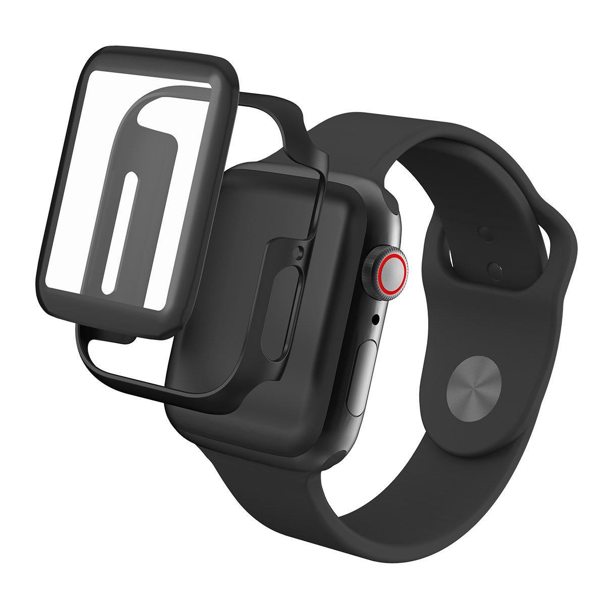 InvisibleShield GlassFusion 360 for the Apple Watch Series 6/SE/5/4 (40mm-Black)