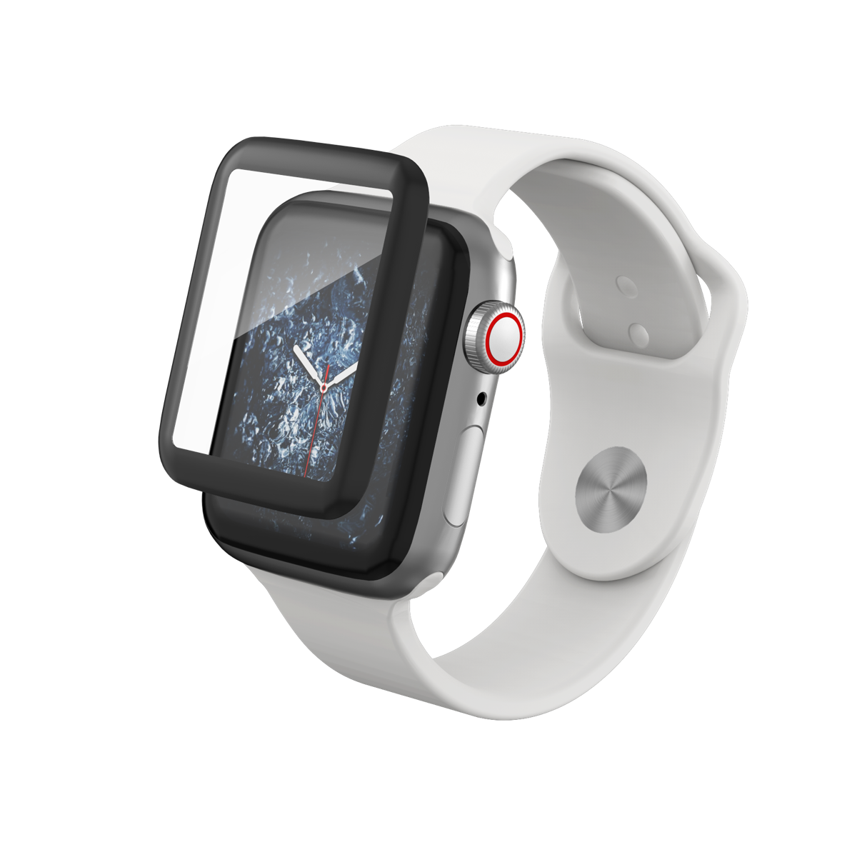 InvisibleShield Glass Curve Elite for the Apple Watch Series 5/4 40mm (Black)