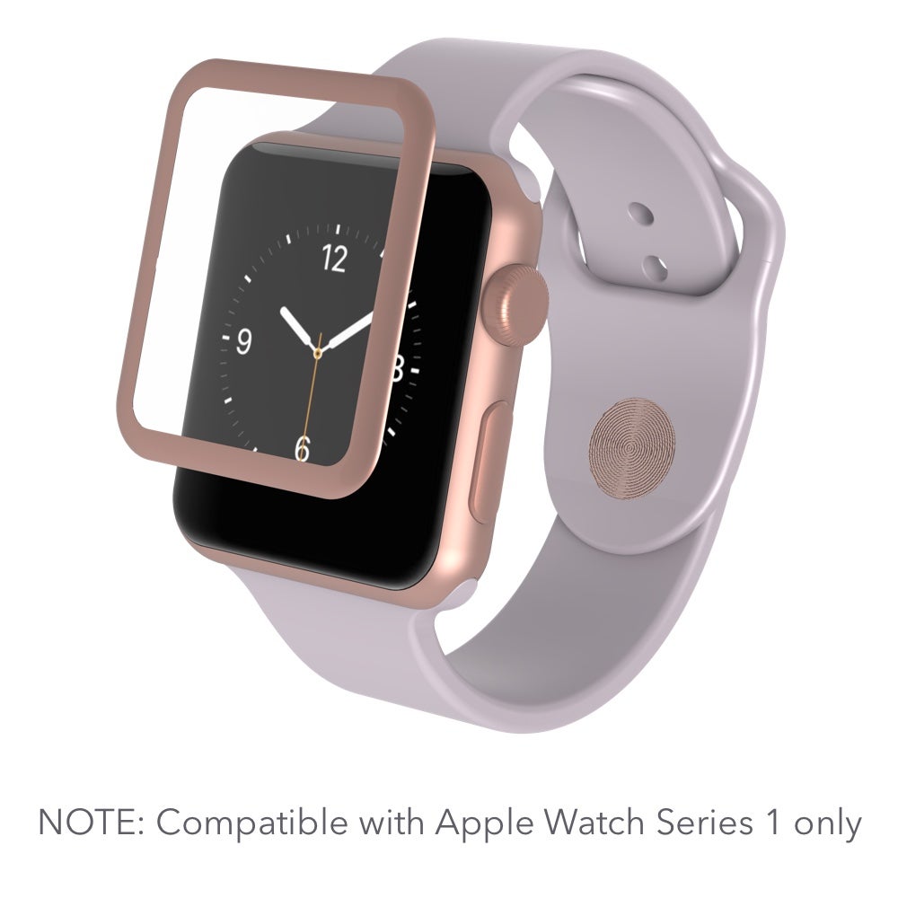 InvisibleShield Glass Luxe for the Apple Watch (38mm) (Rose Gold)